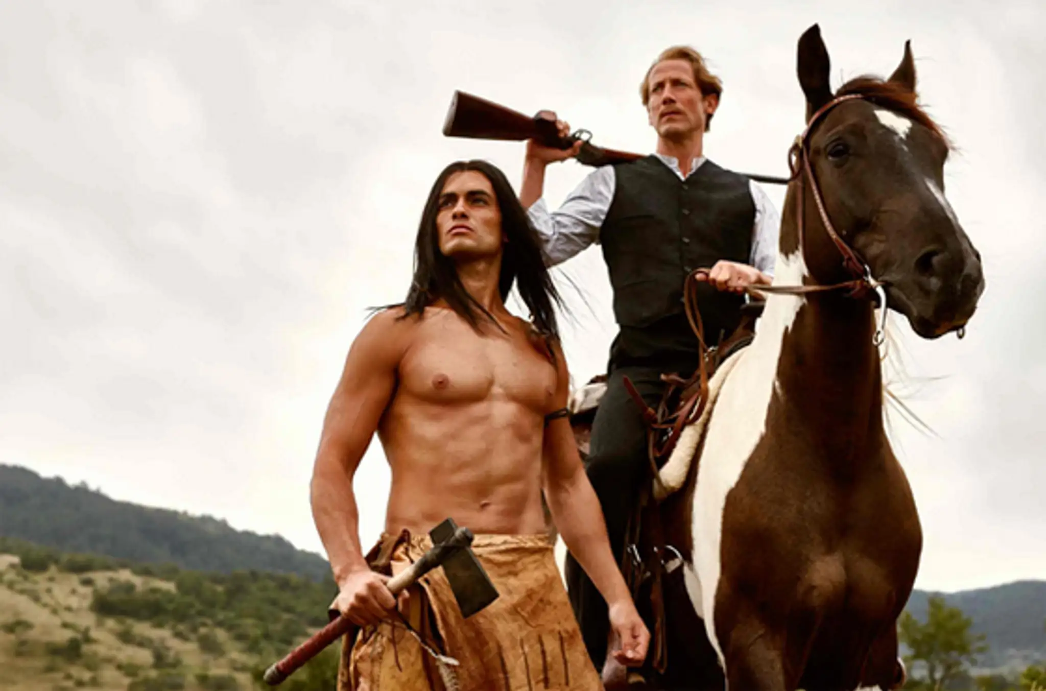 Nik Xhelilaj a Wotan Wilke Möhring ako Winnetou a Old Shatterhand (foto: Facebook RAT PACK Filmproduktion)