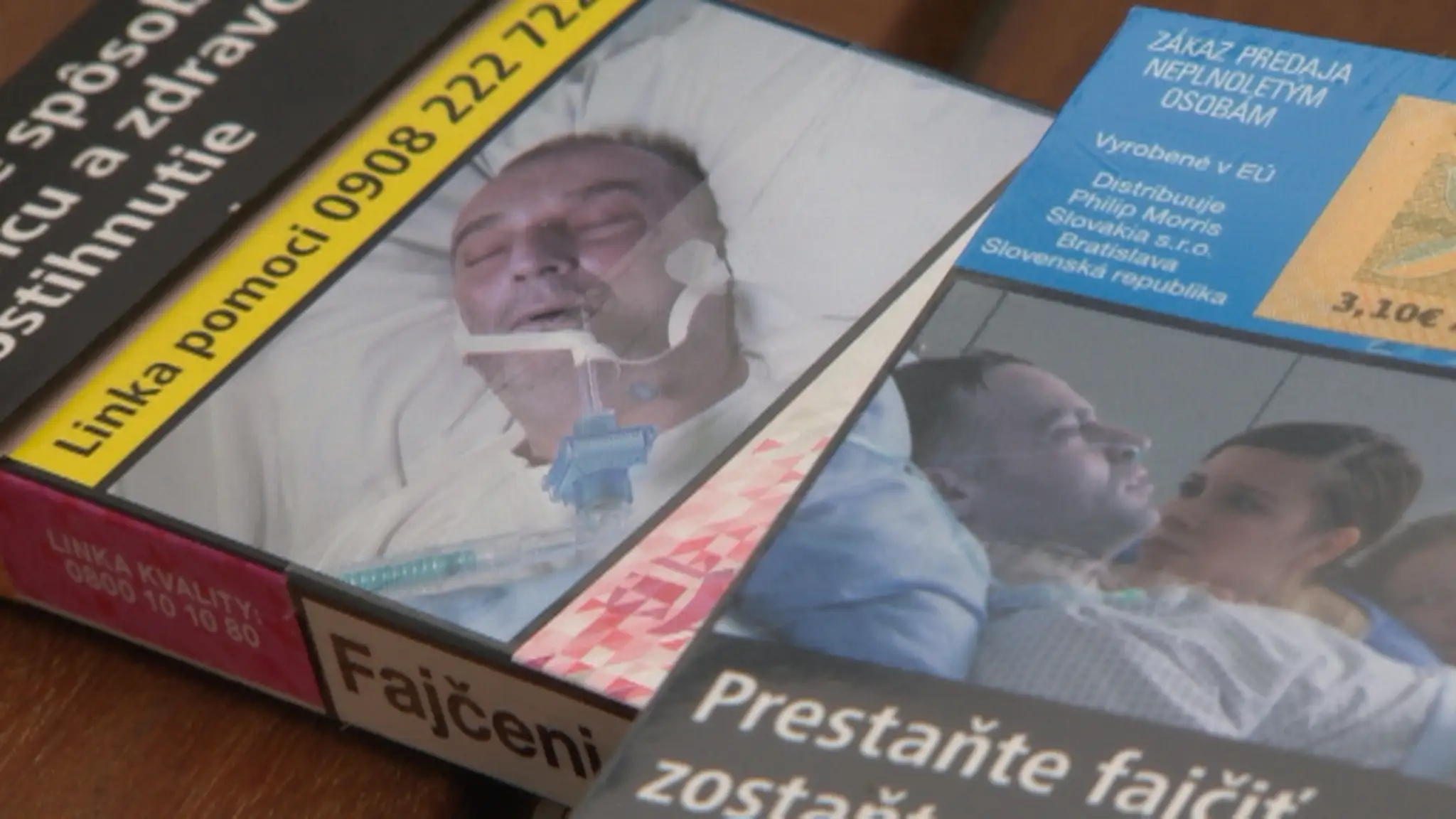 Škatuľka cigariet. 