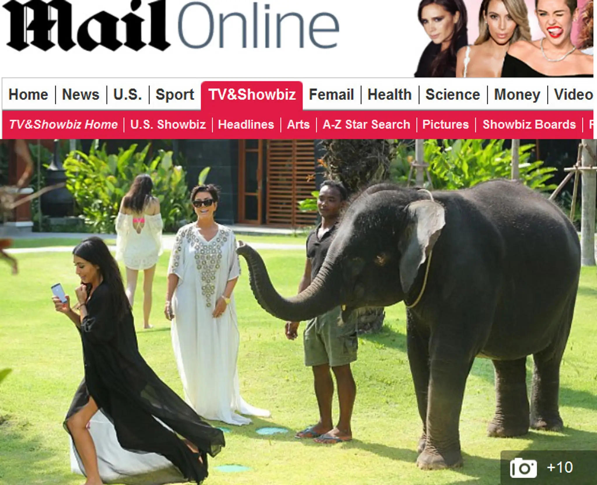 Kim Kardashian a slon
