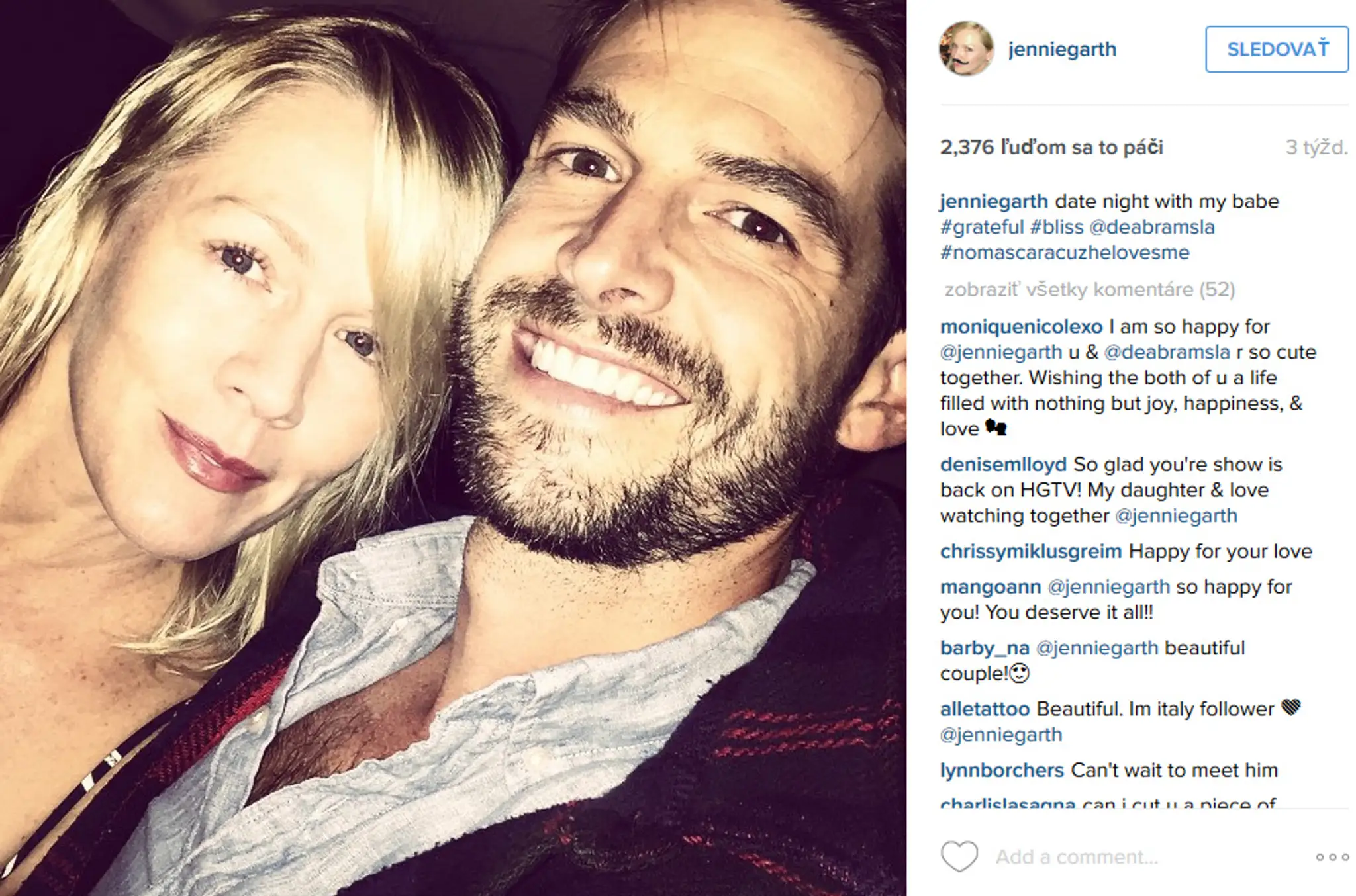 Jennie Garth a David Abrams