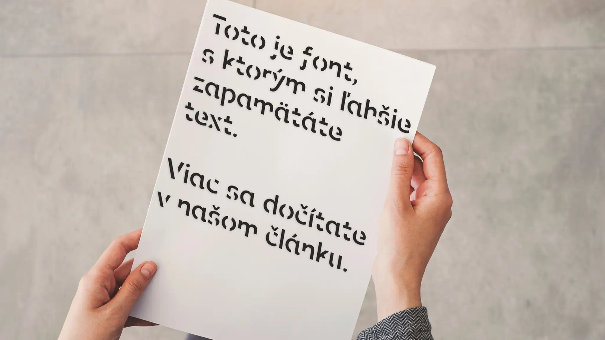 Sans Forgetica.