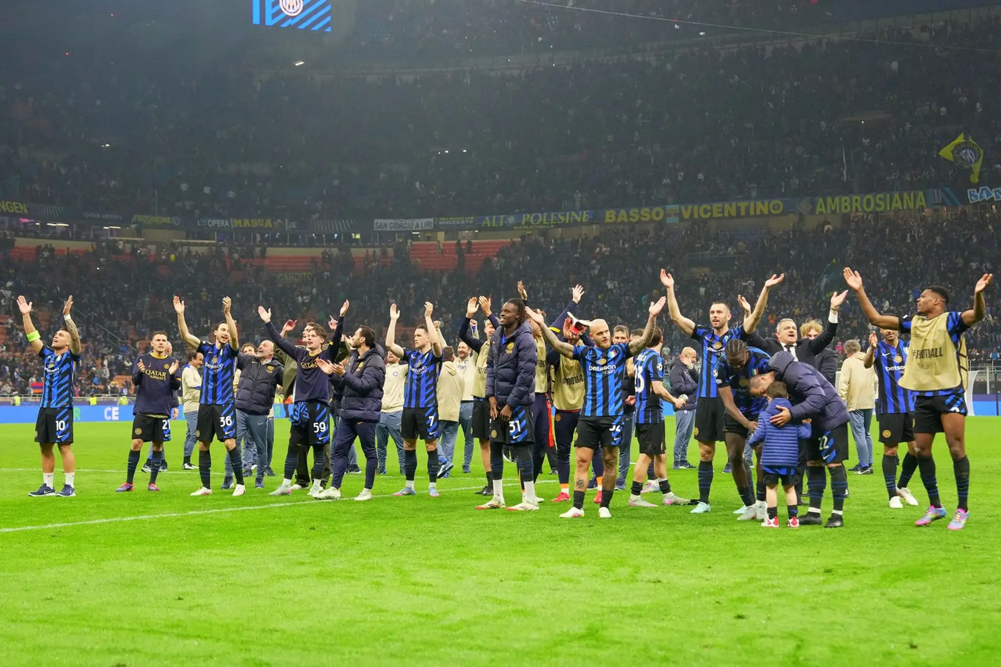Futbalisti Interu Miláno na San Sire