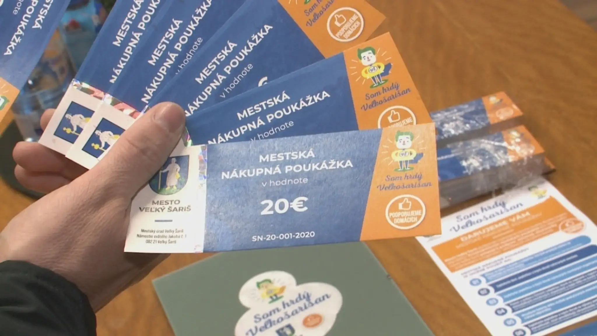 Mestské nákupné poukážky vo Veľkom Šariši.