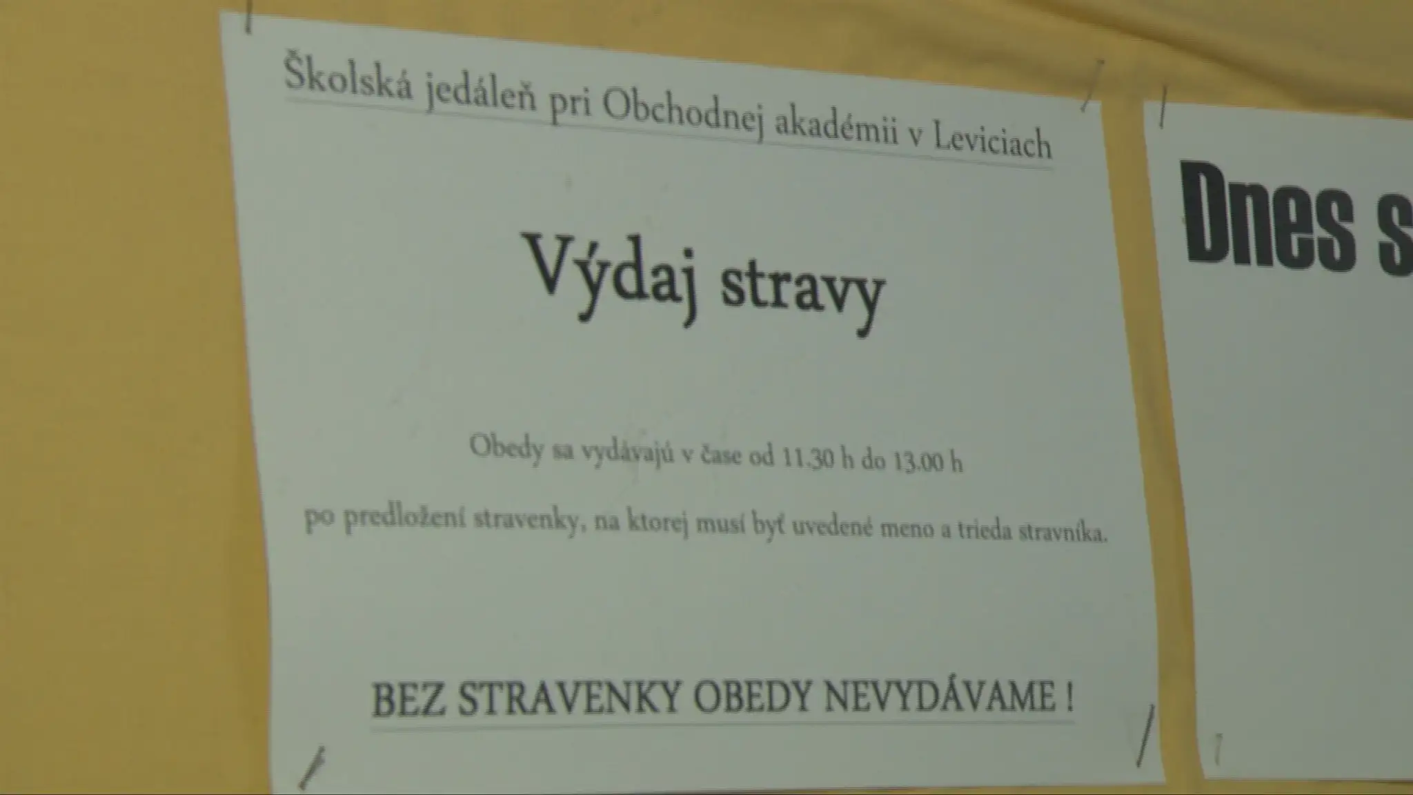 Na obchodnej akadémii v Leviciach sú bez jedálne