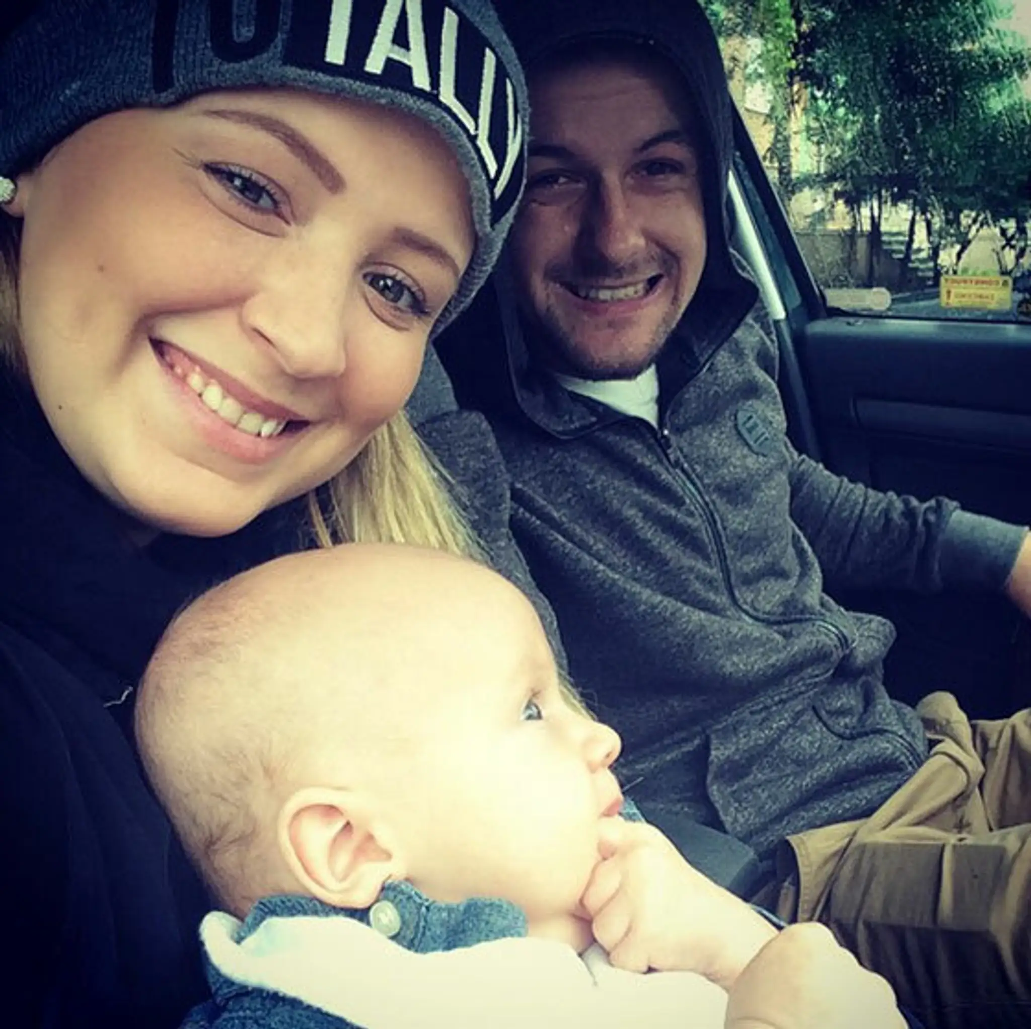 Dominika Mirgová, priateľ Peter a malý Peťko