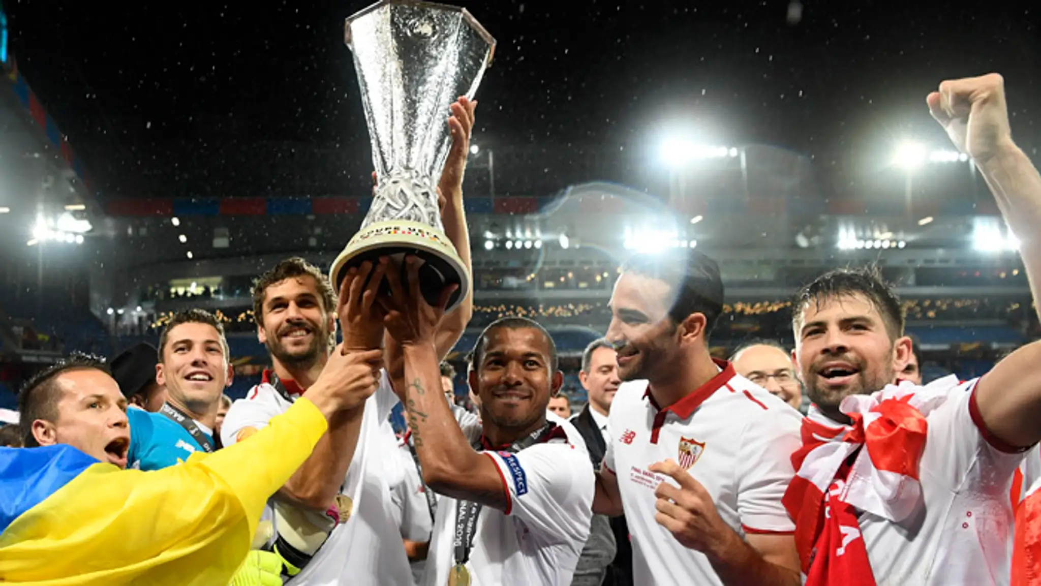 Futbalisti FC Sevilla oslavovali.