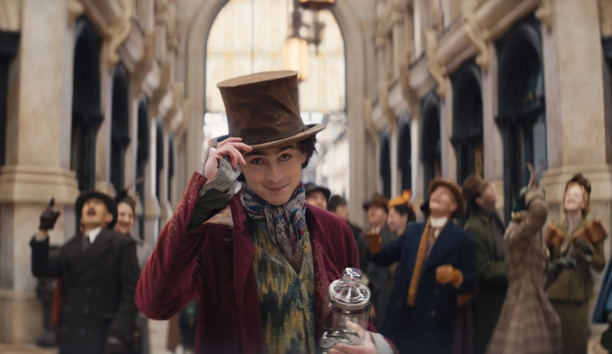 Timothée Chalamet vo filme Wonka