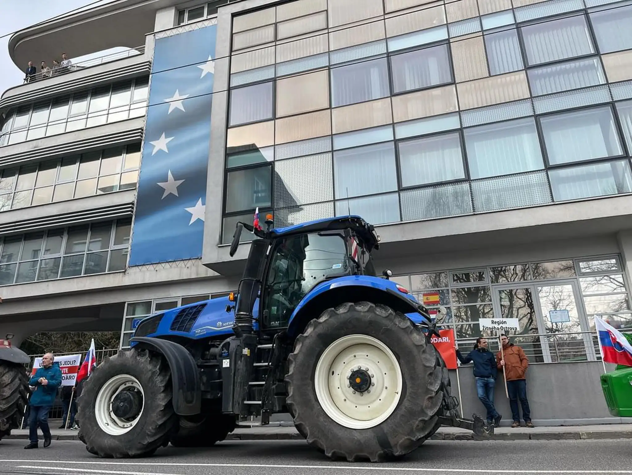 Protest farmárov v Bratislave