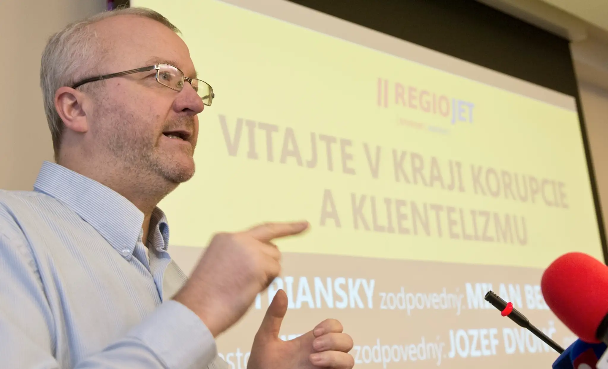 Na snímke majiteľ firmy RegioJet Radim Jančura