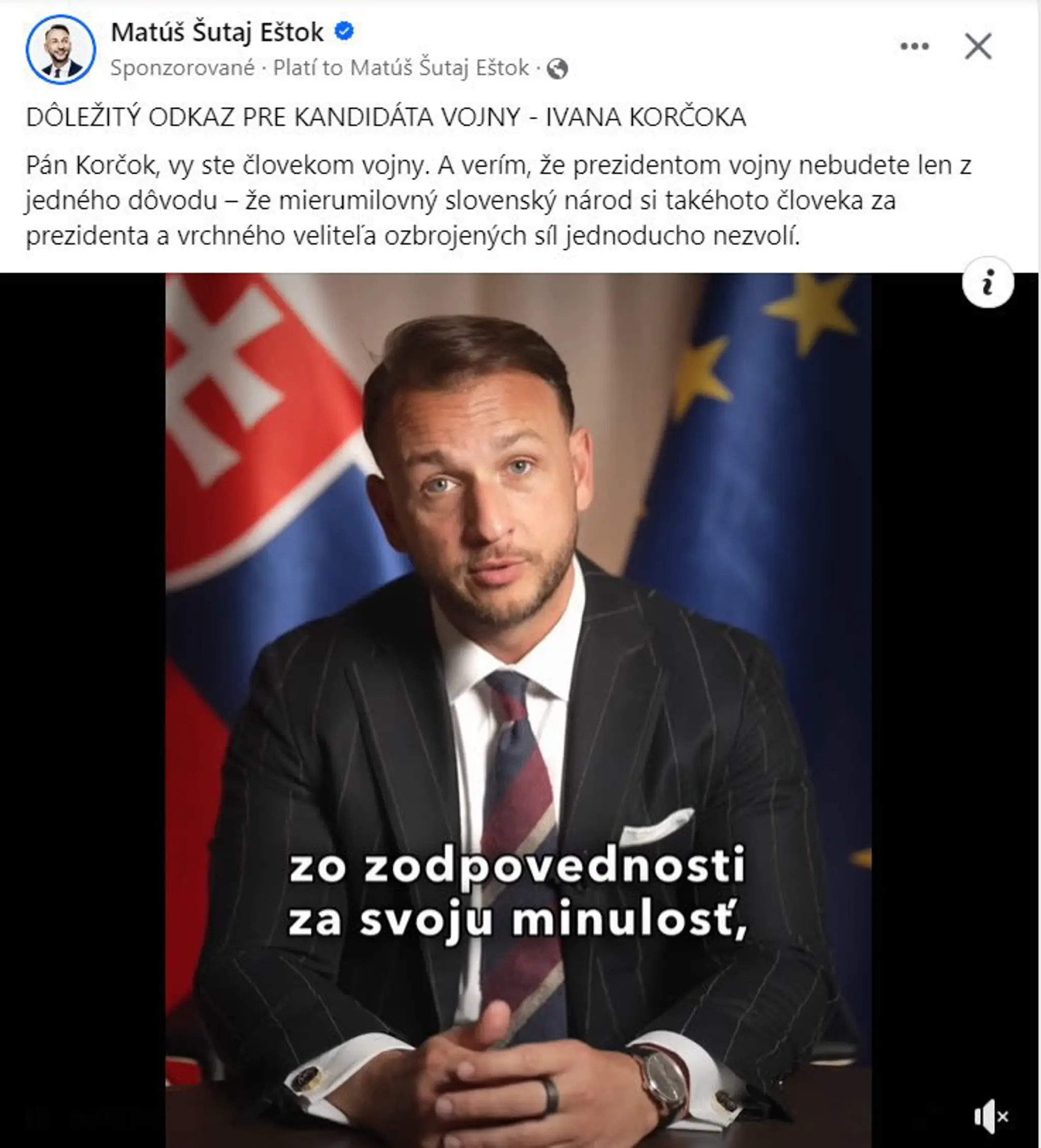 Video ministra Matúša Šutaja Eštoka