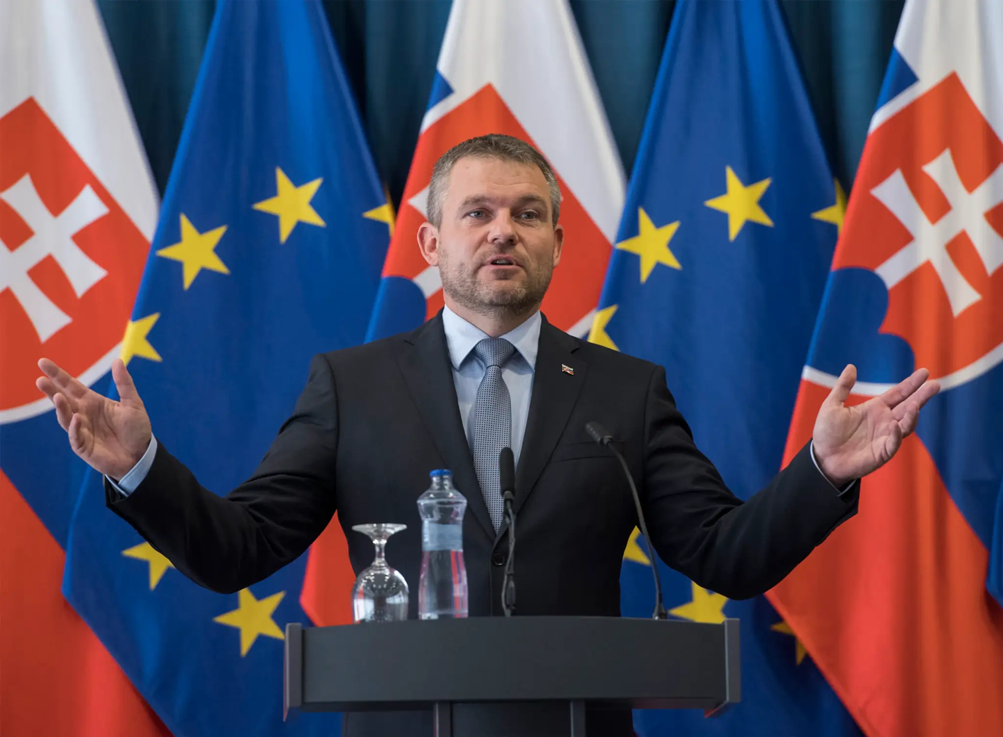 Na snímke premiér SR Peter Pellegrini