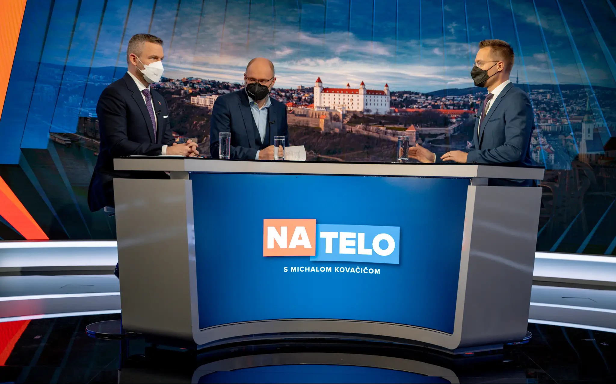 Na telo s Petrom Pellegrinim a Richardom Sulíkom.