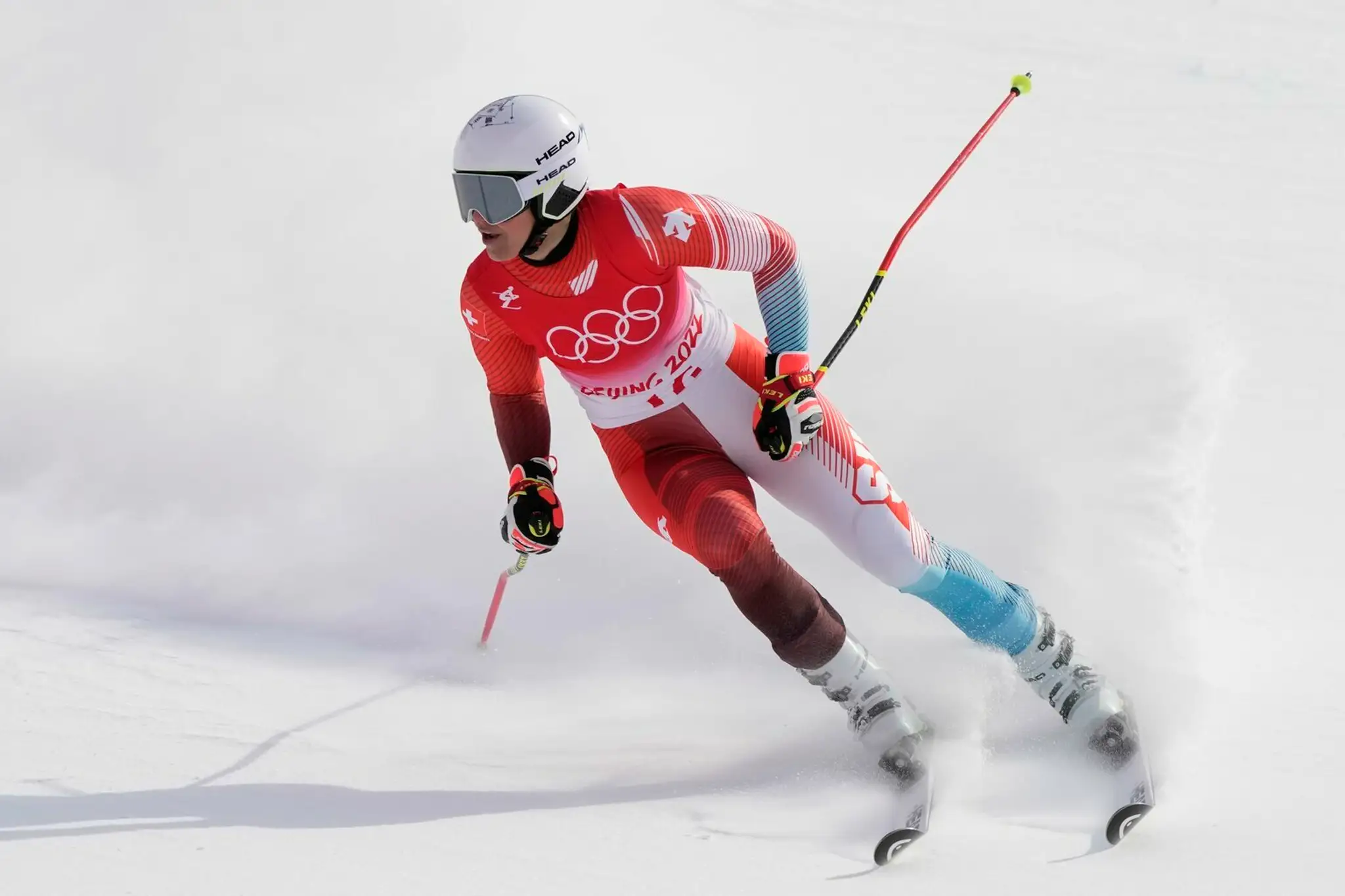 Alpská lyžiarka Wendy Holdenerová v 2. kole obrovskom slalome na ZOH 2022.