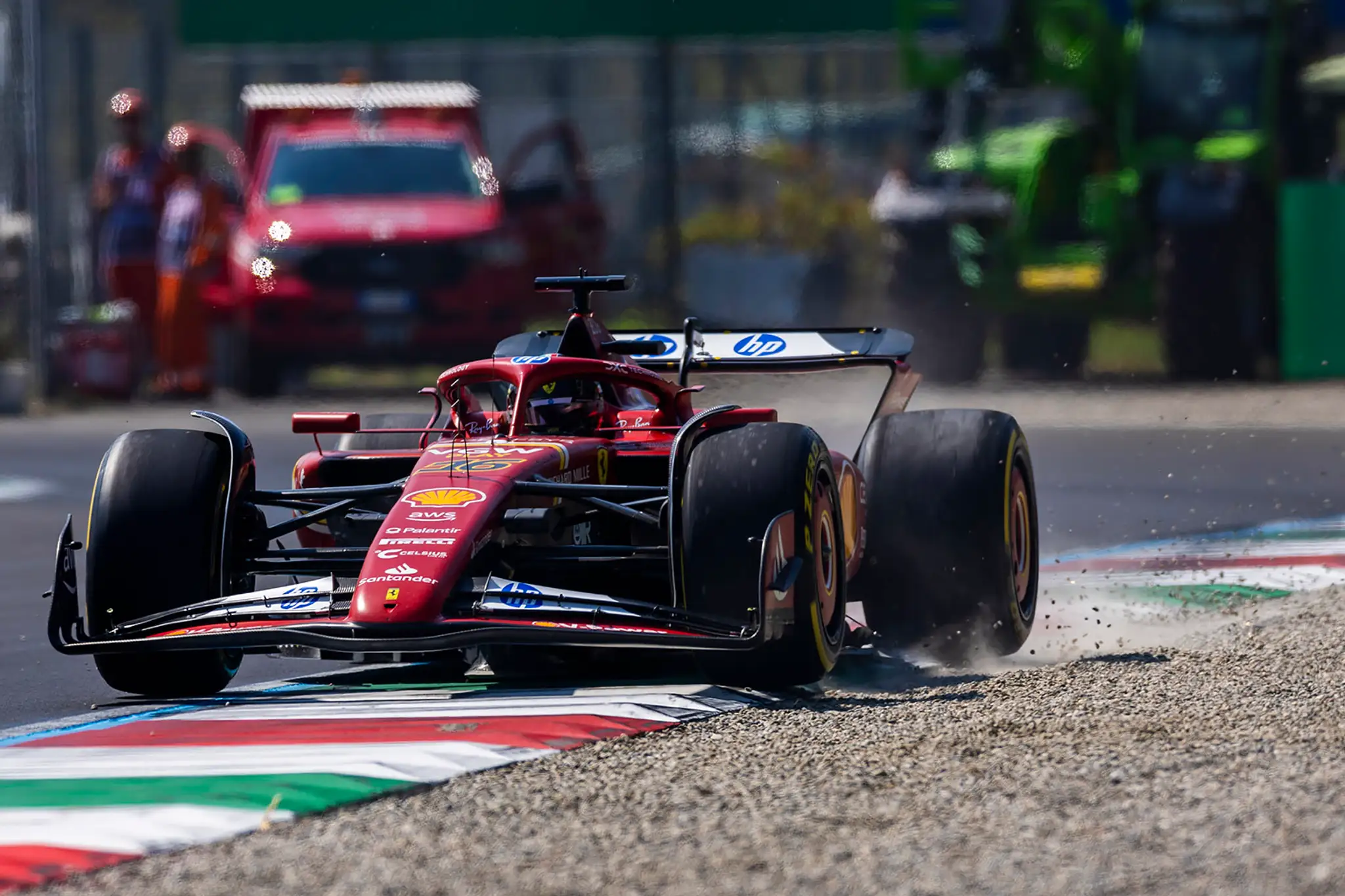 Pilot Ferrari Charles Leclerc.