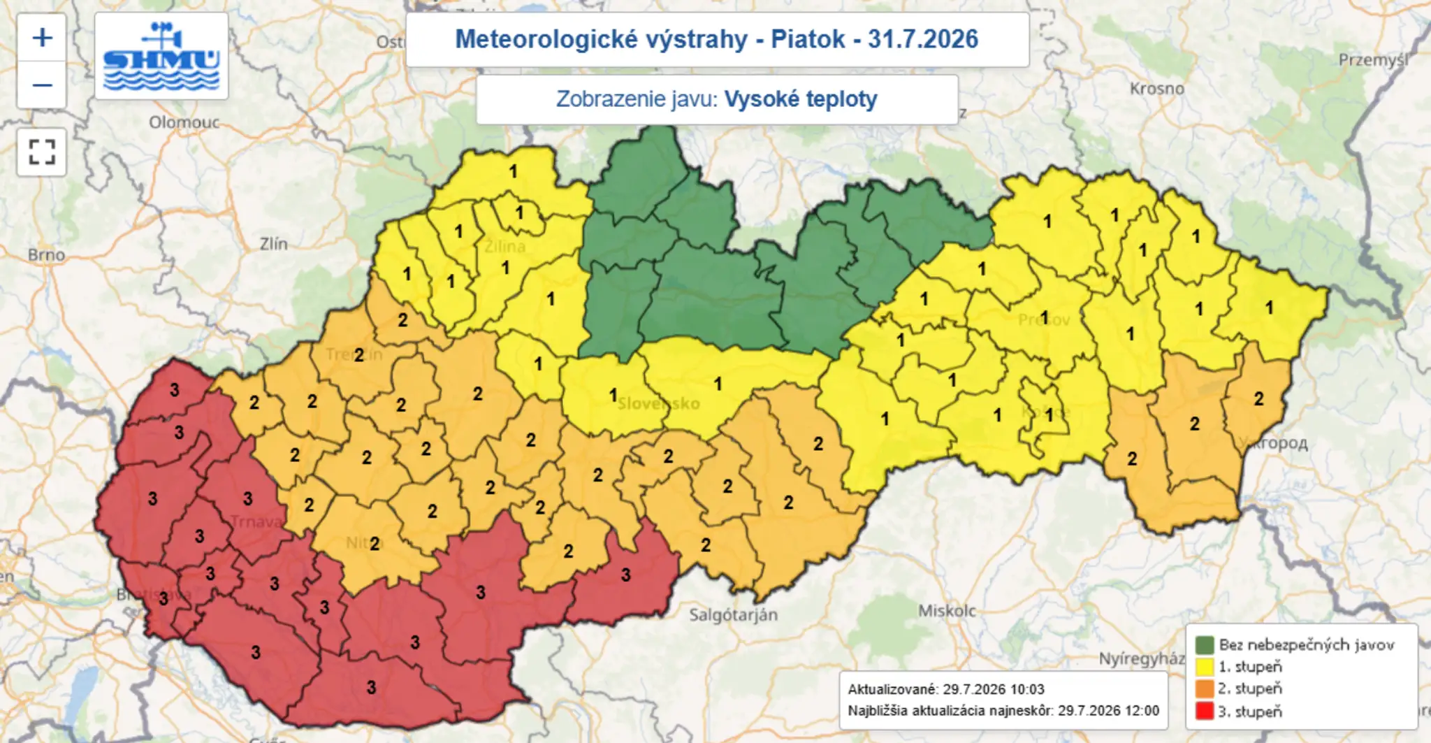 Výstrahy (31. 7.)