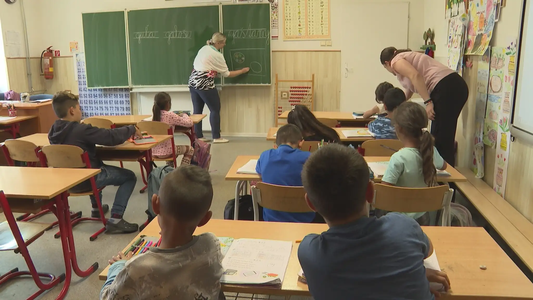 Jedna zo škôl, kde sa učia deti poobede.