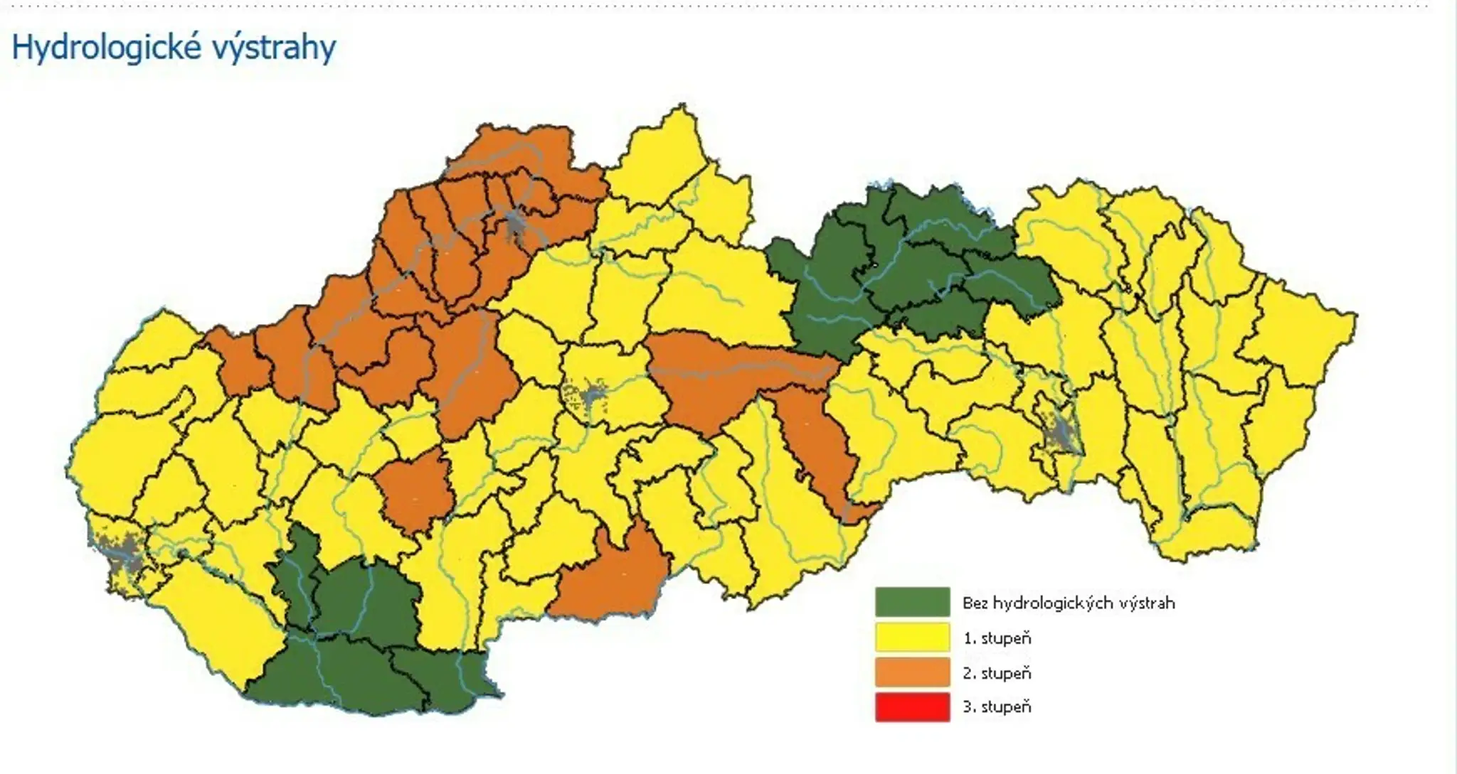Hydrologické výstrahy.