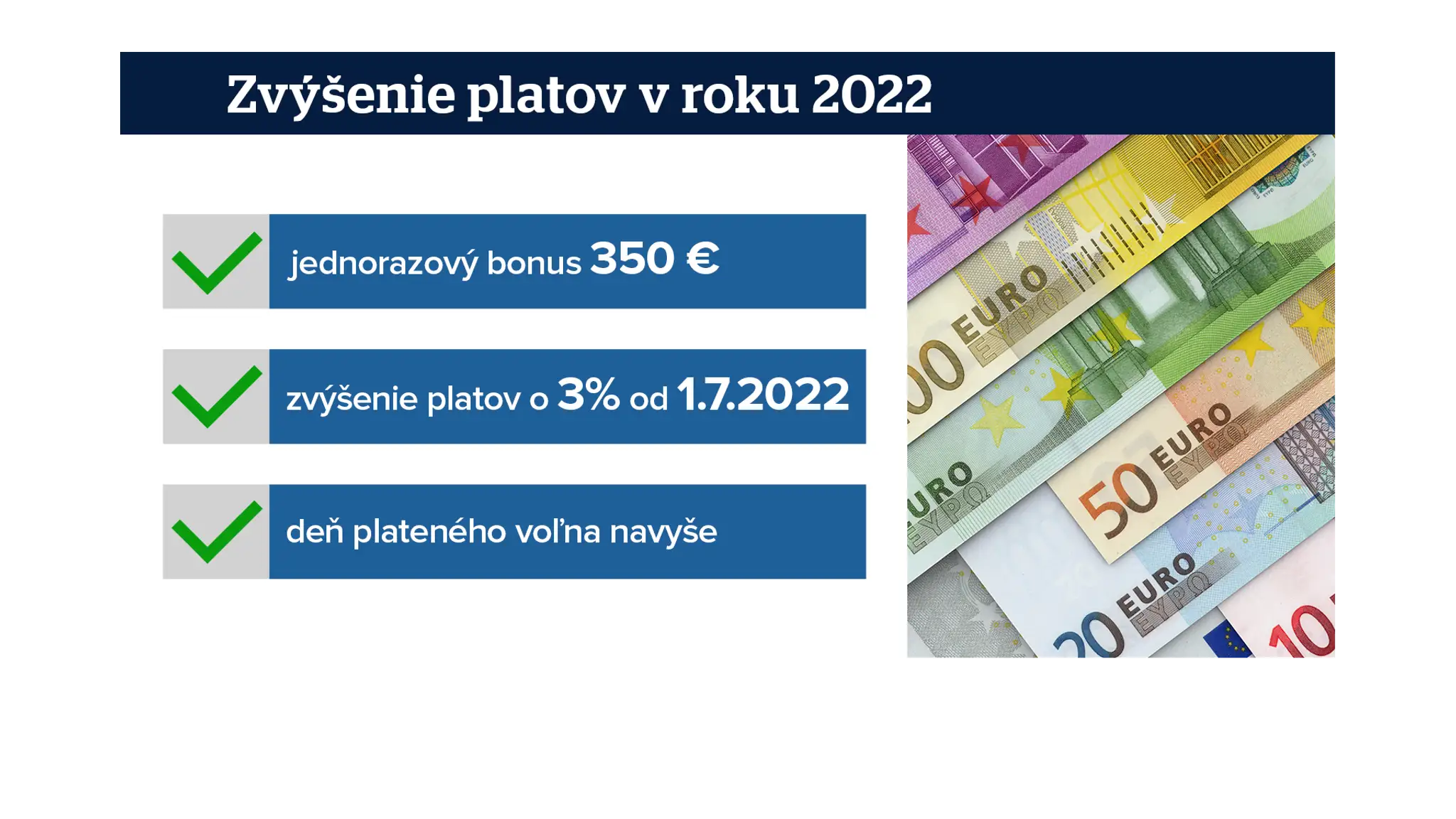 Platy v roku 2022.