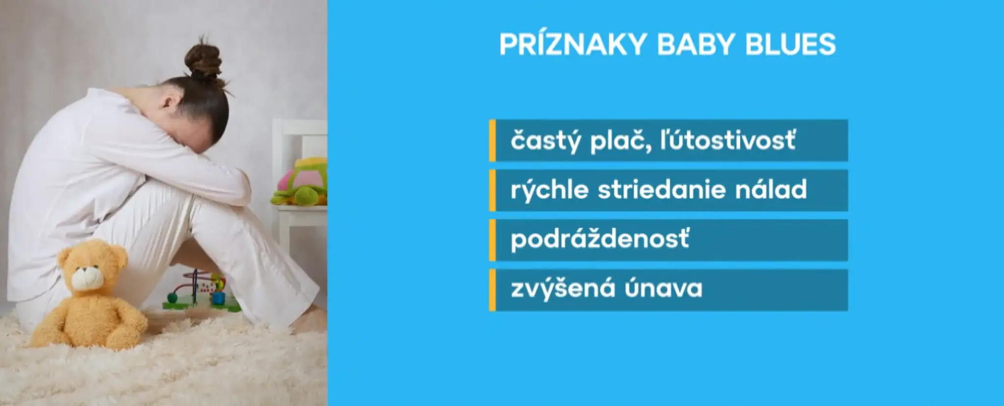 Príznaky baby blues