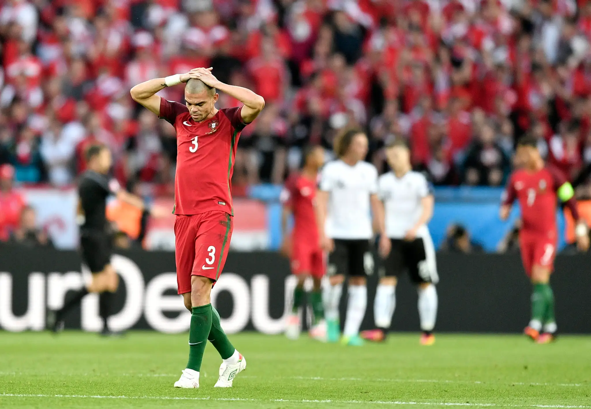 Snímky zo zápasu Portugalsko - Rakúsko