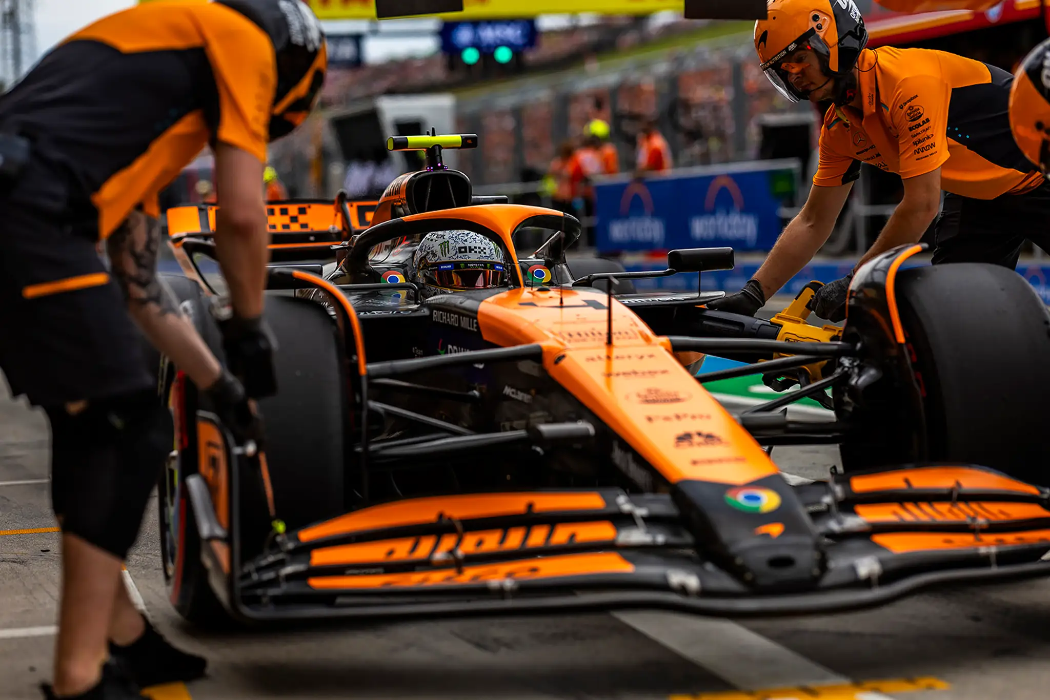 Lando Norris z McLarenu.