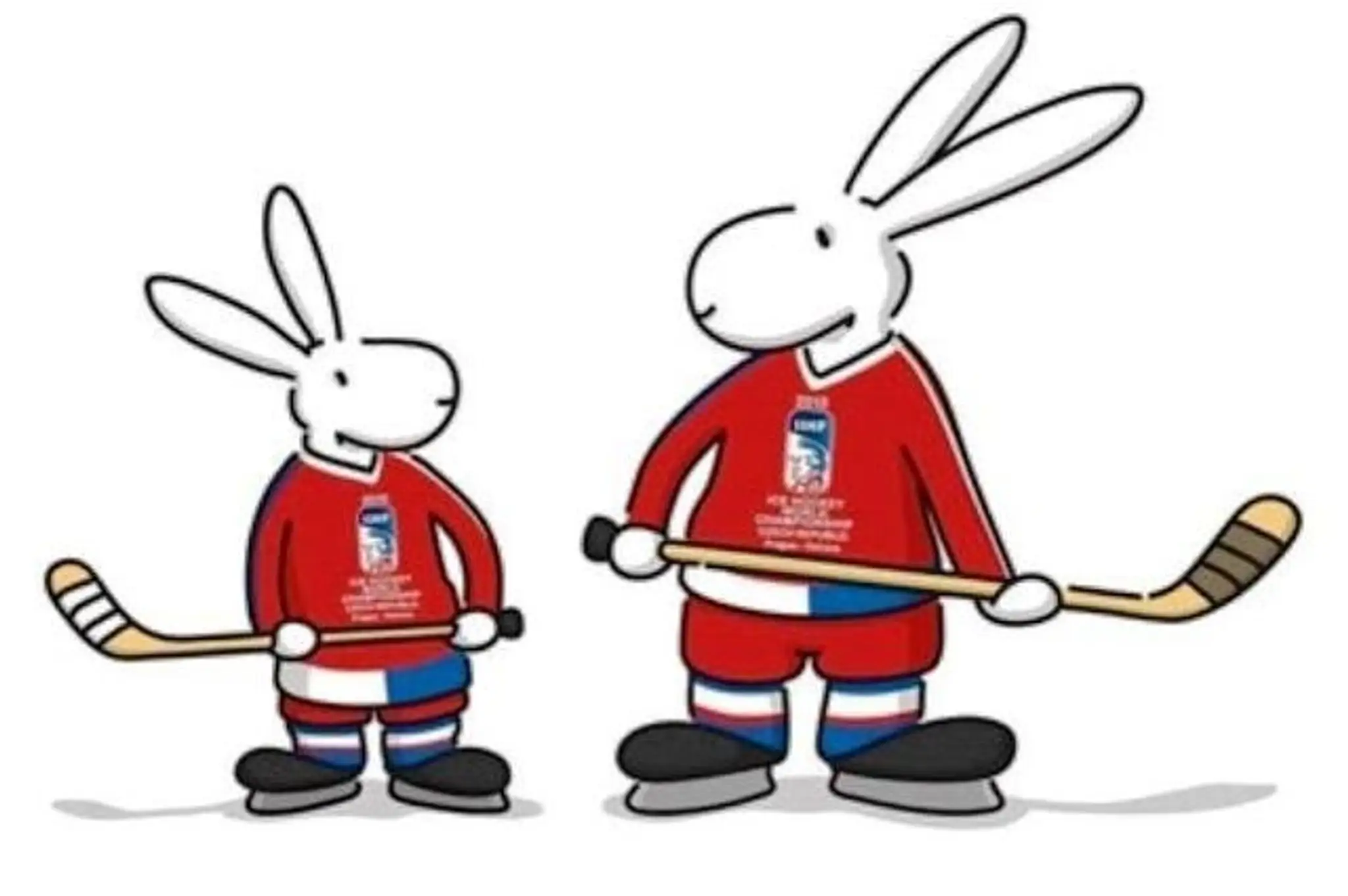 Bob a Bobek - maskoti hokejových MS 2015 v Českej republike.