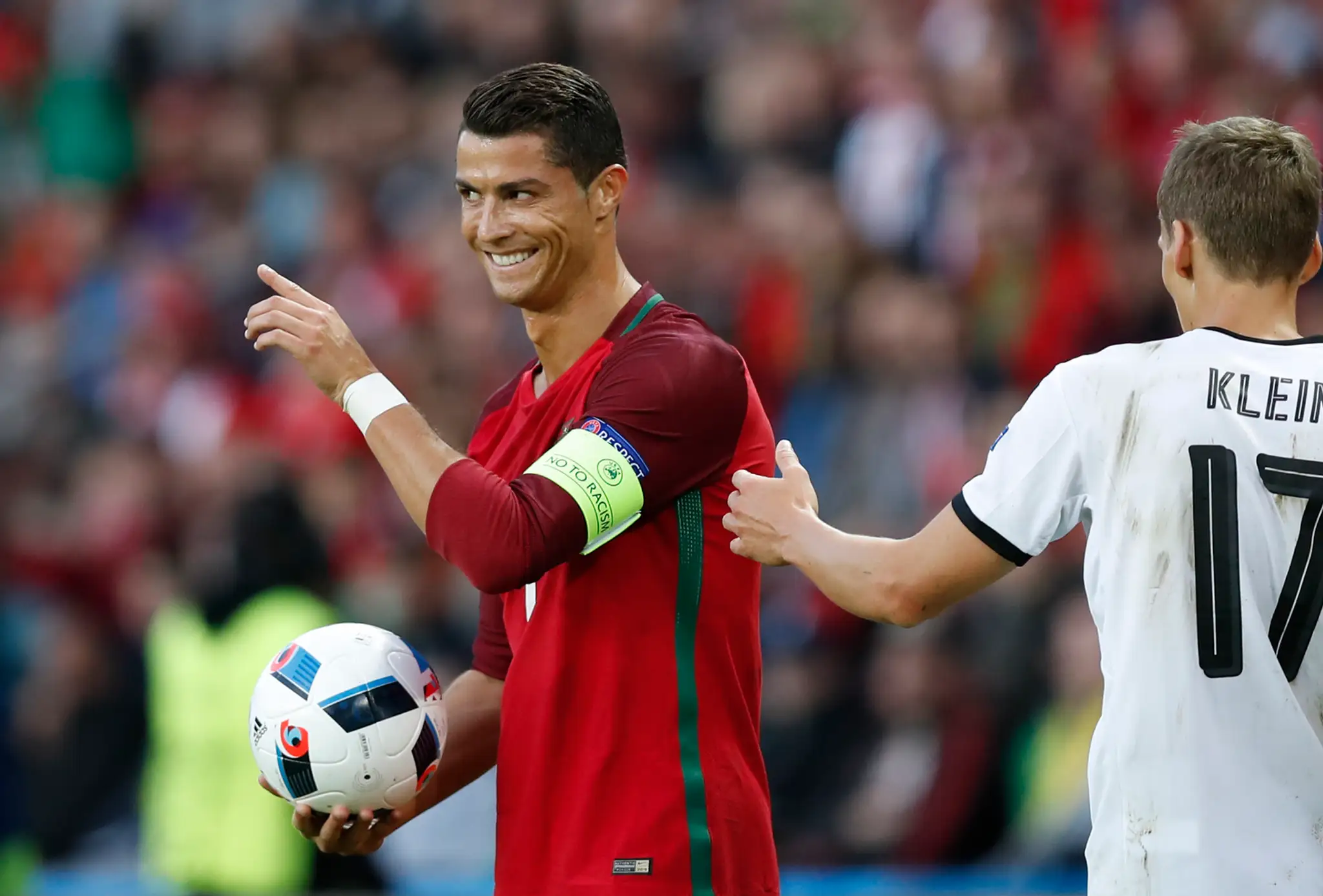 Snímky zo zápasu Portugalsko - Rakúsko
