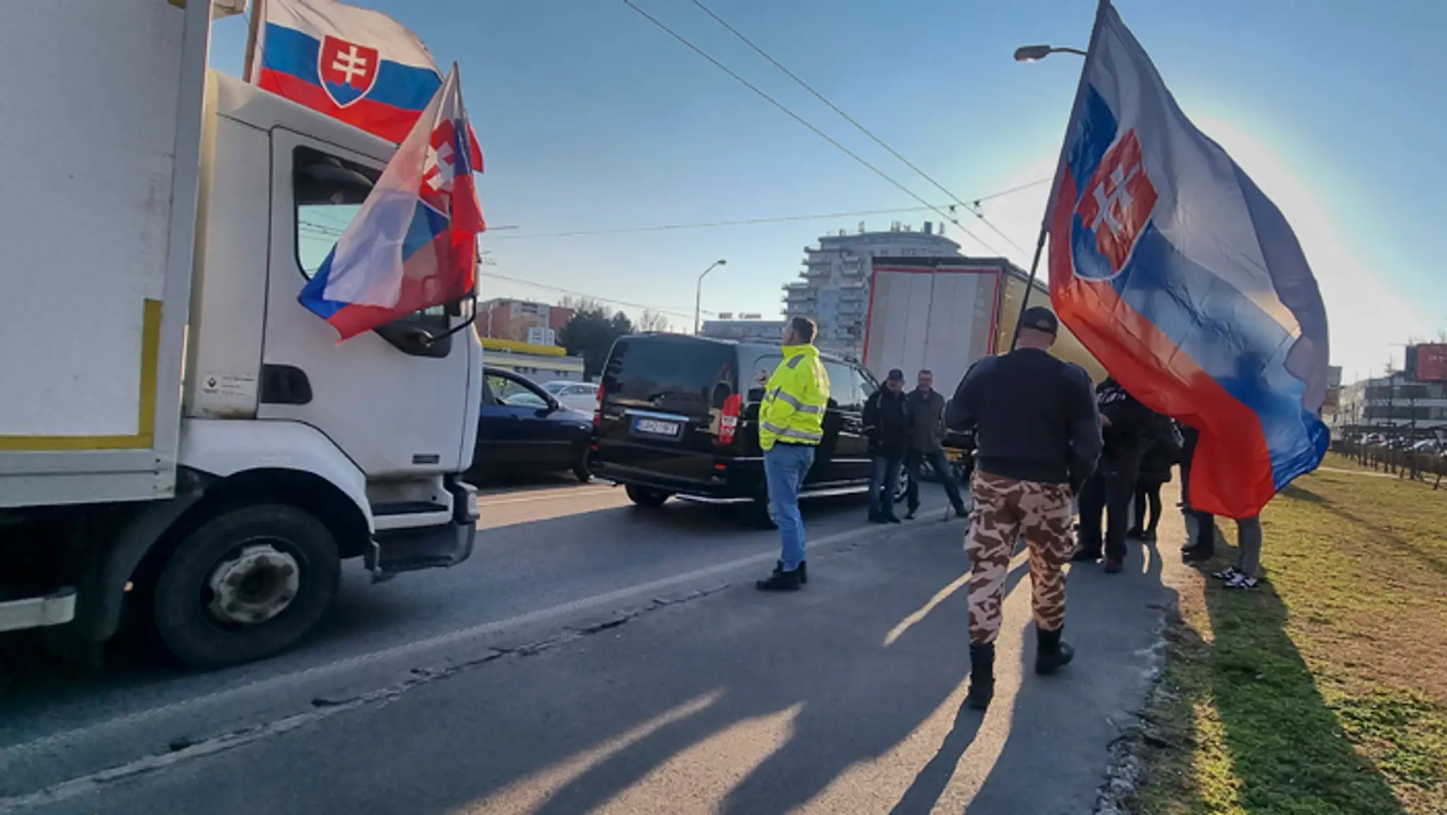 Štrajk autodopravcov