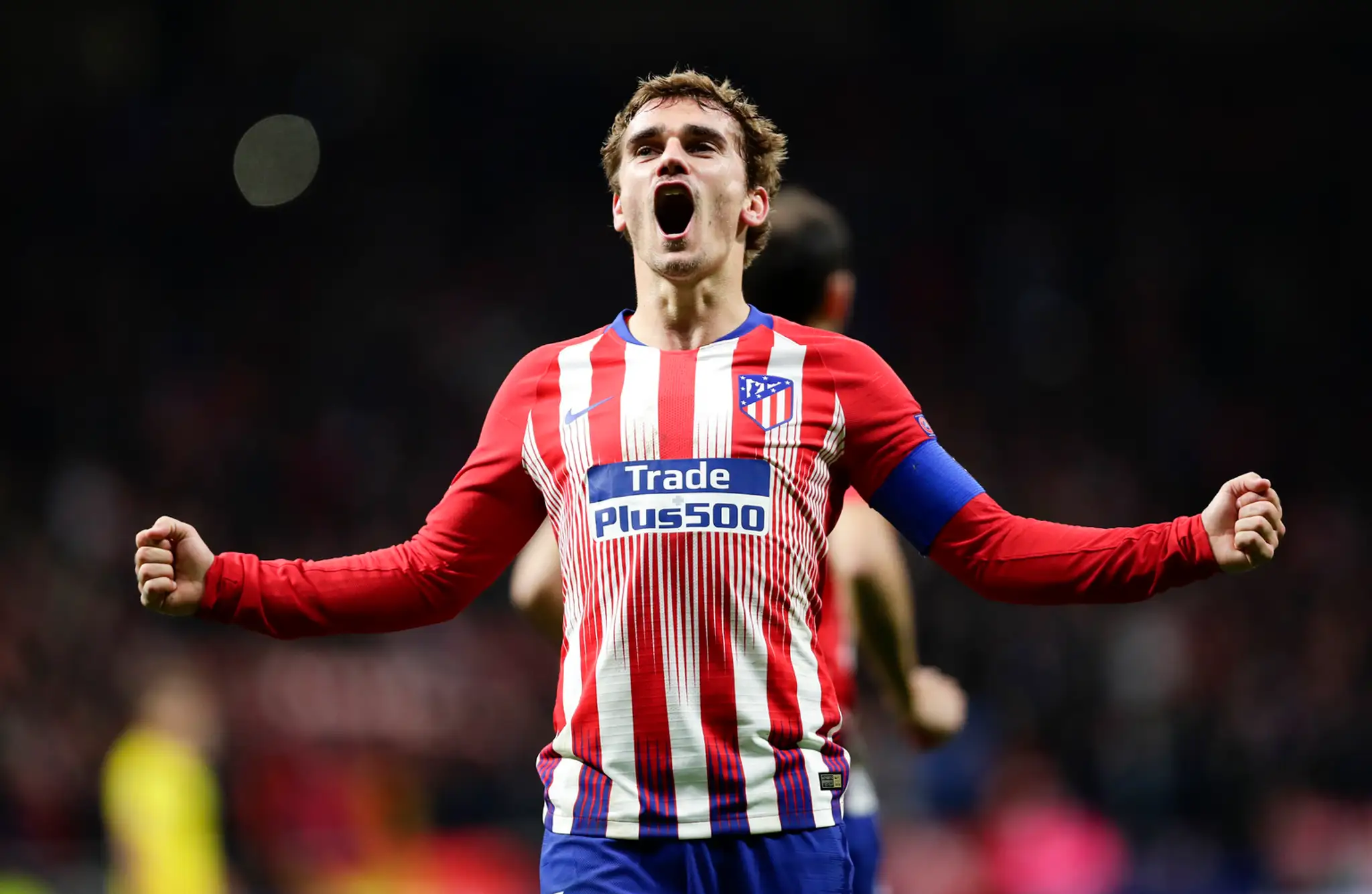 Antoine Griezmann z Atlética Madrid oslavuje gól v dueli LM proti Dortmundu.