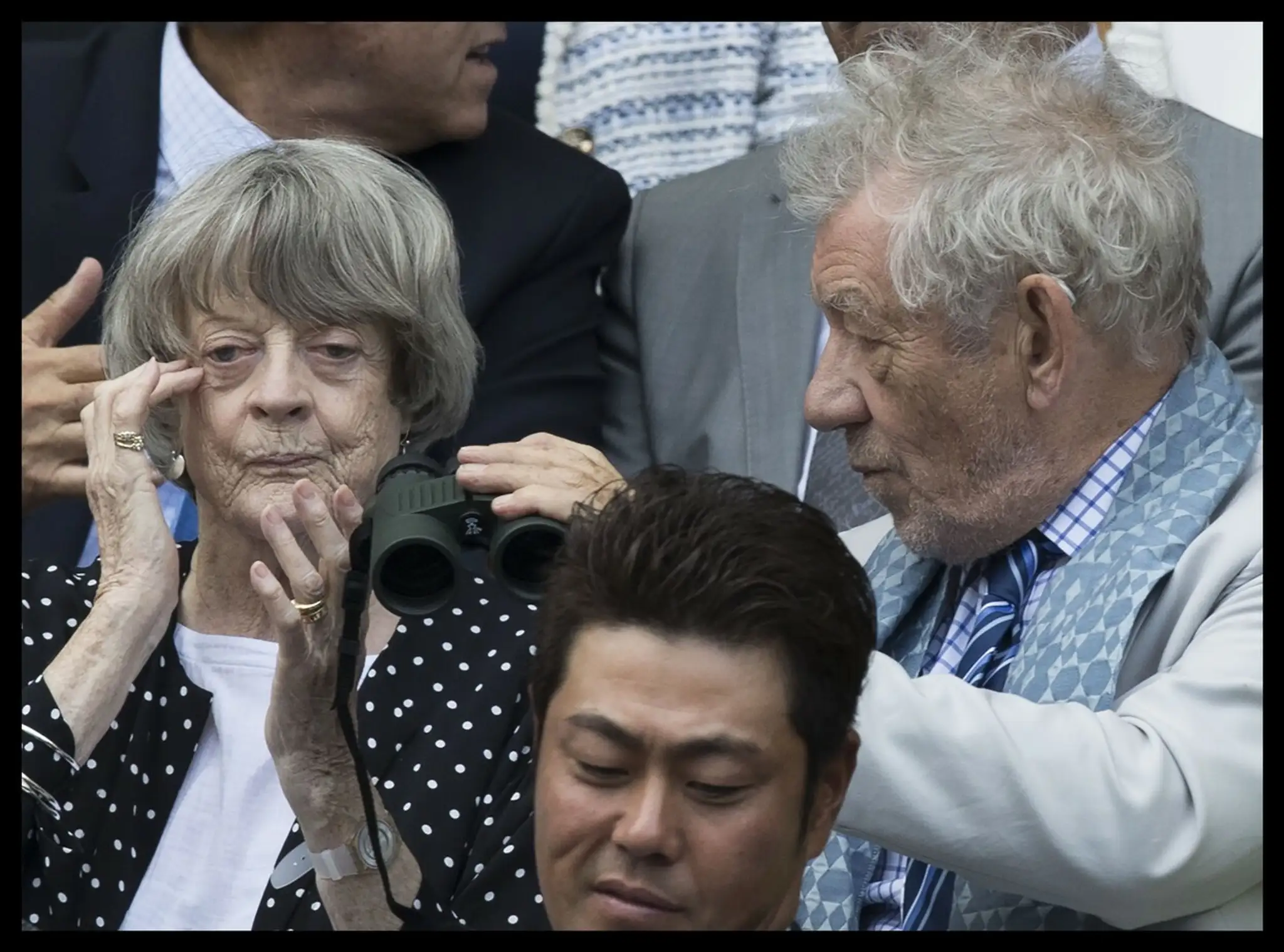 Maggie Smith a Sir Ian McKellen
