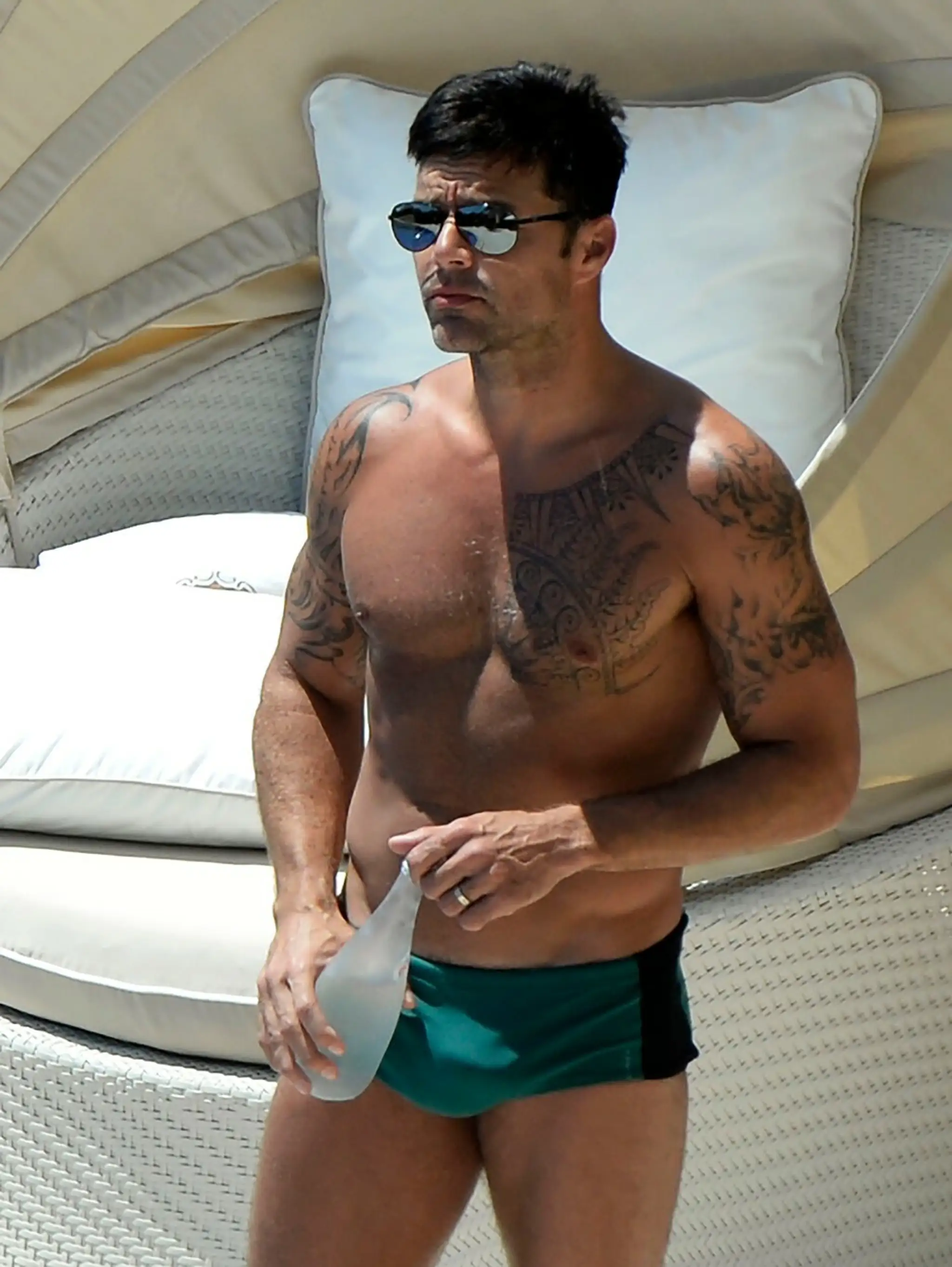 Ricky Martin na dovolenke na Malorke