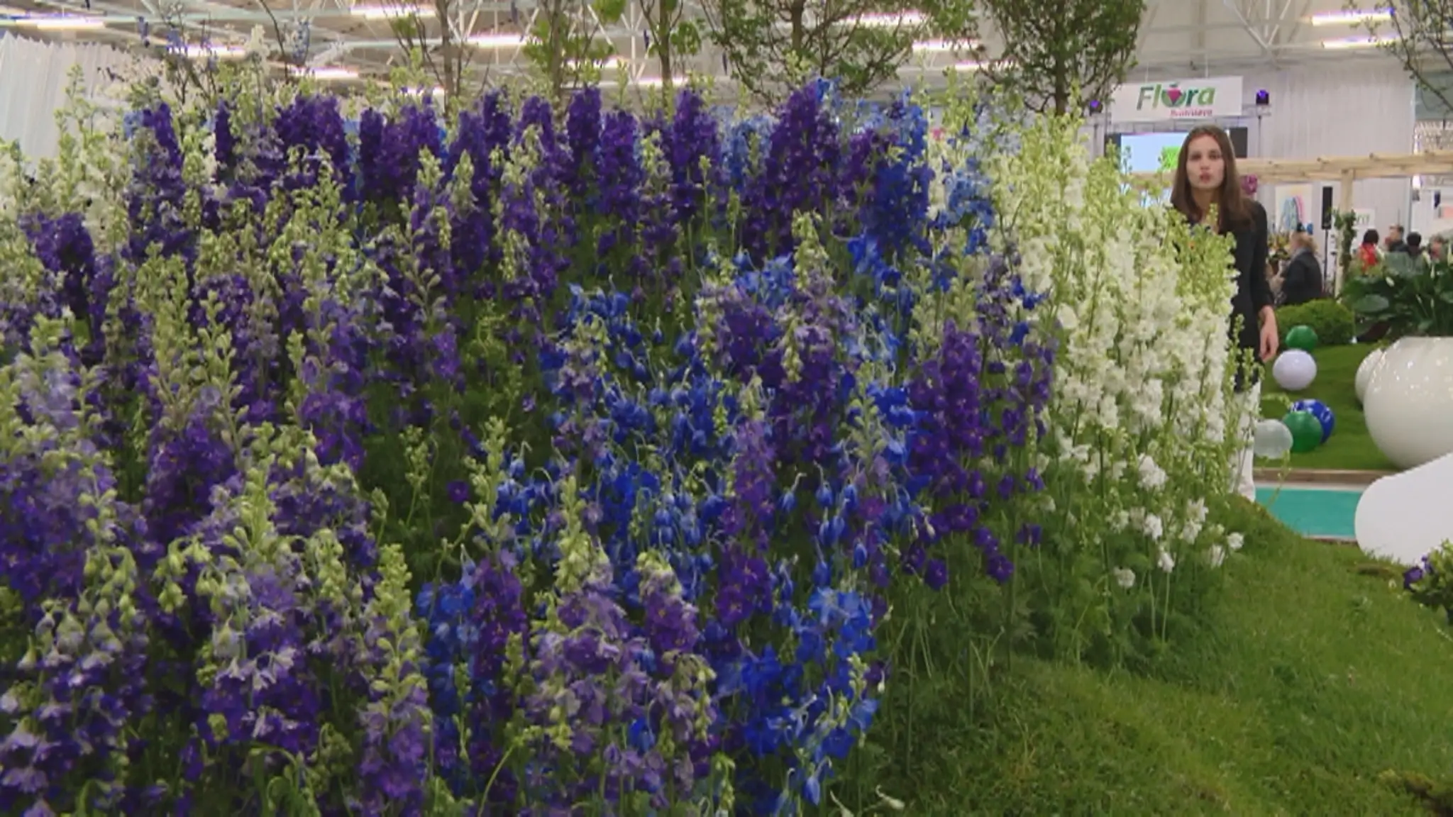 Kvetiny na výstave Flora