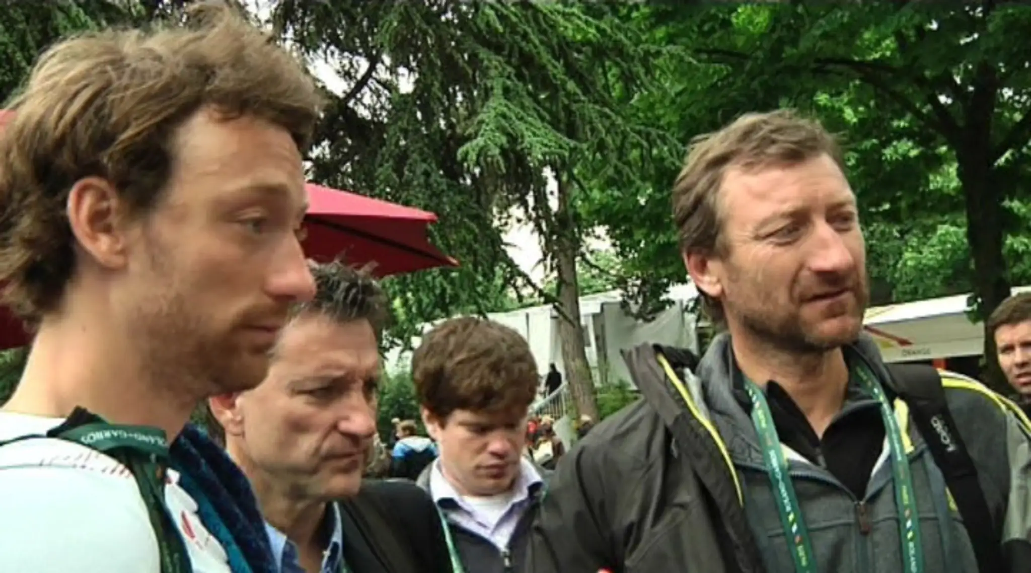 Otec a syn  Mečířovci na Roland Garros.