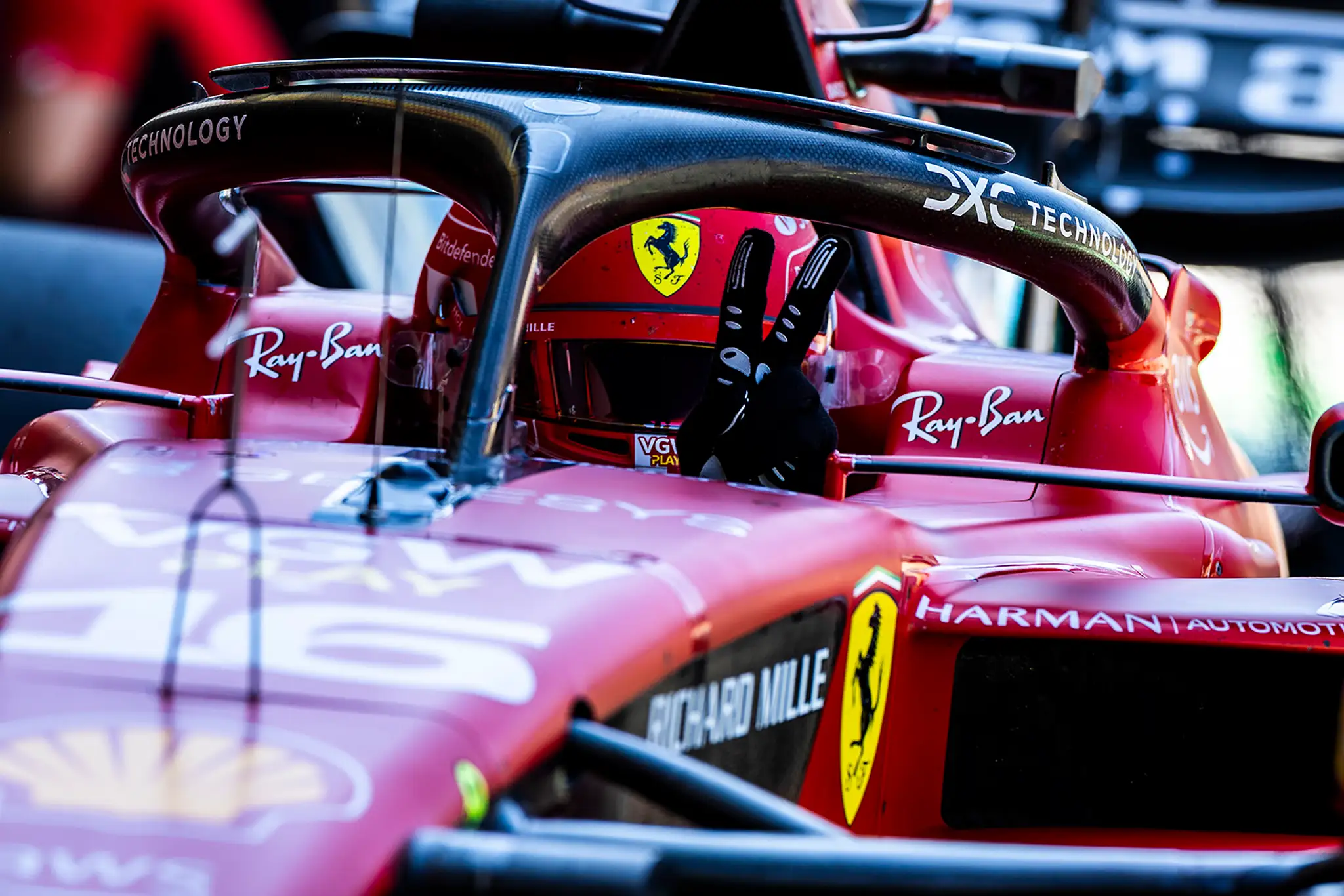 Pilot Ferrari Charles Leclerc.