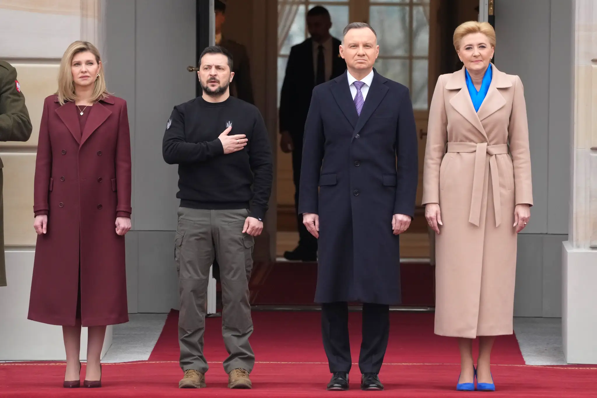 Ukrajinský prezident Volodymyr Zelenskyj v Poľsku.