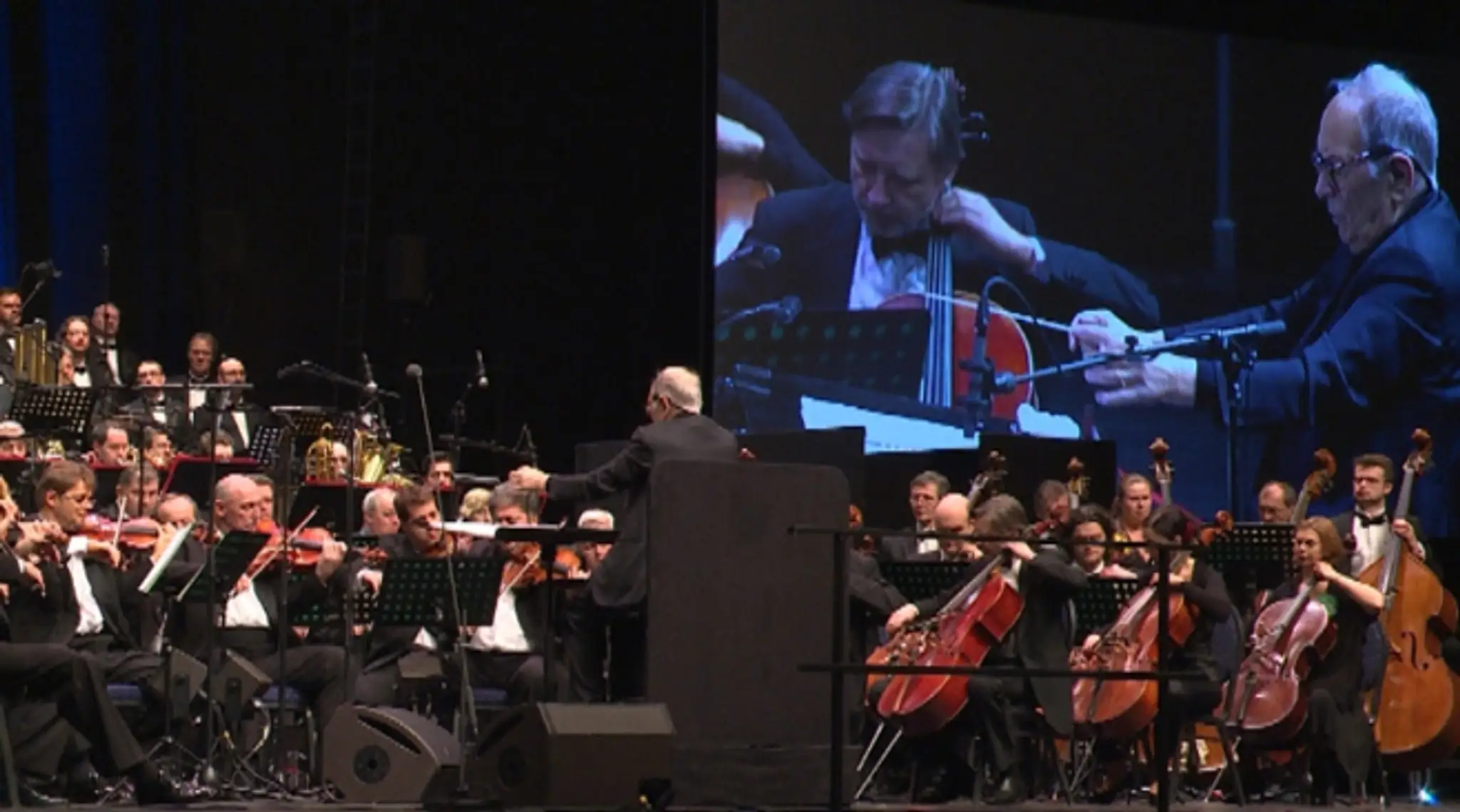 Ennio Morricone na koncerte v Bratislave.