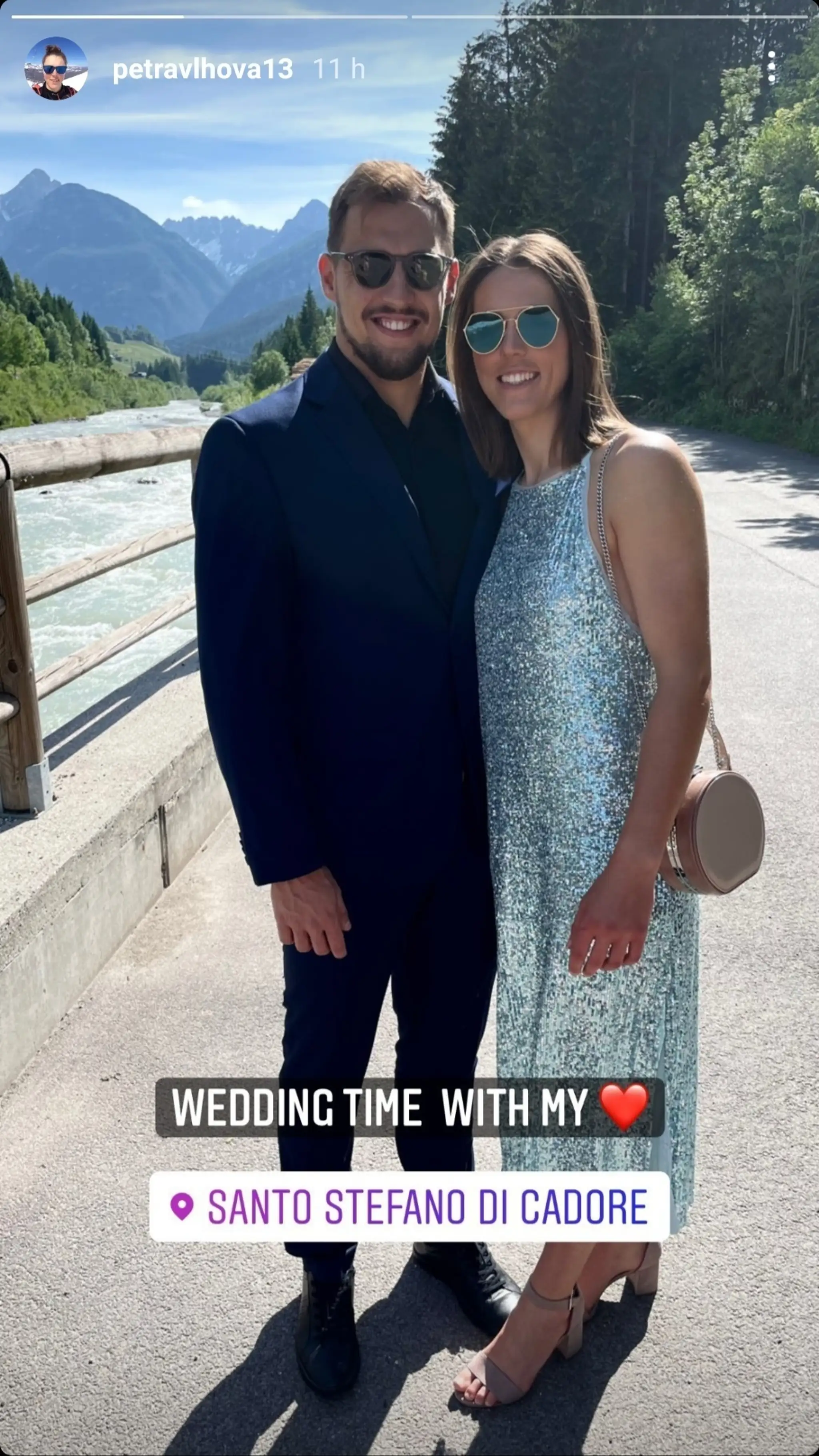 Petra Vlhová a Michal Kyselica na svadbe
