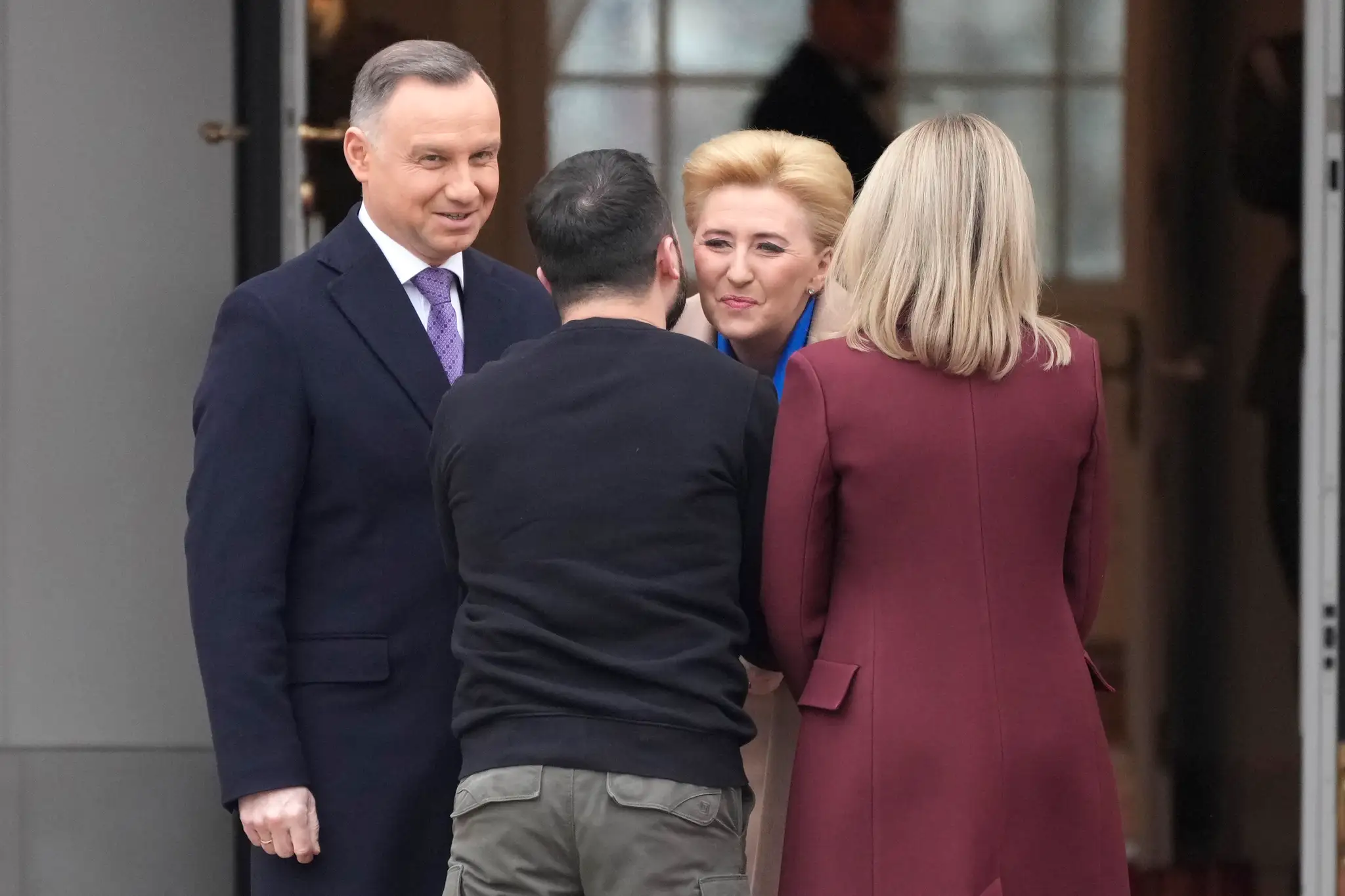 Zelenskyj s manželkou navštívili Poľsko.