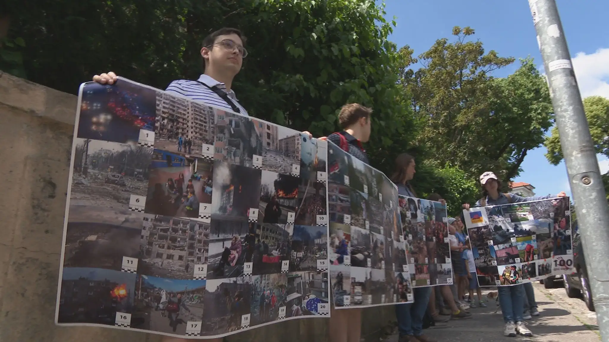 Ruská menšina na Slovensku protestovala proti vojne.