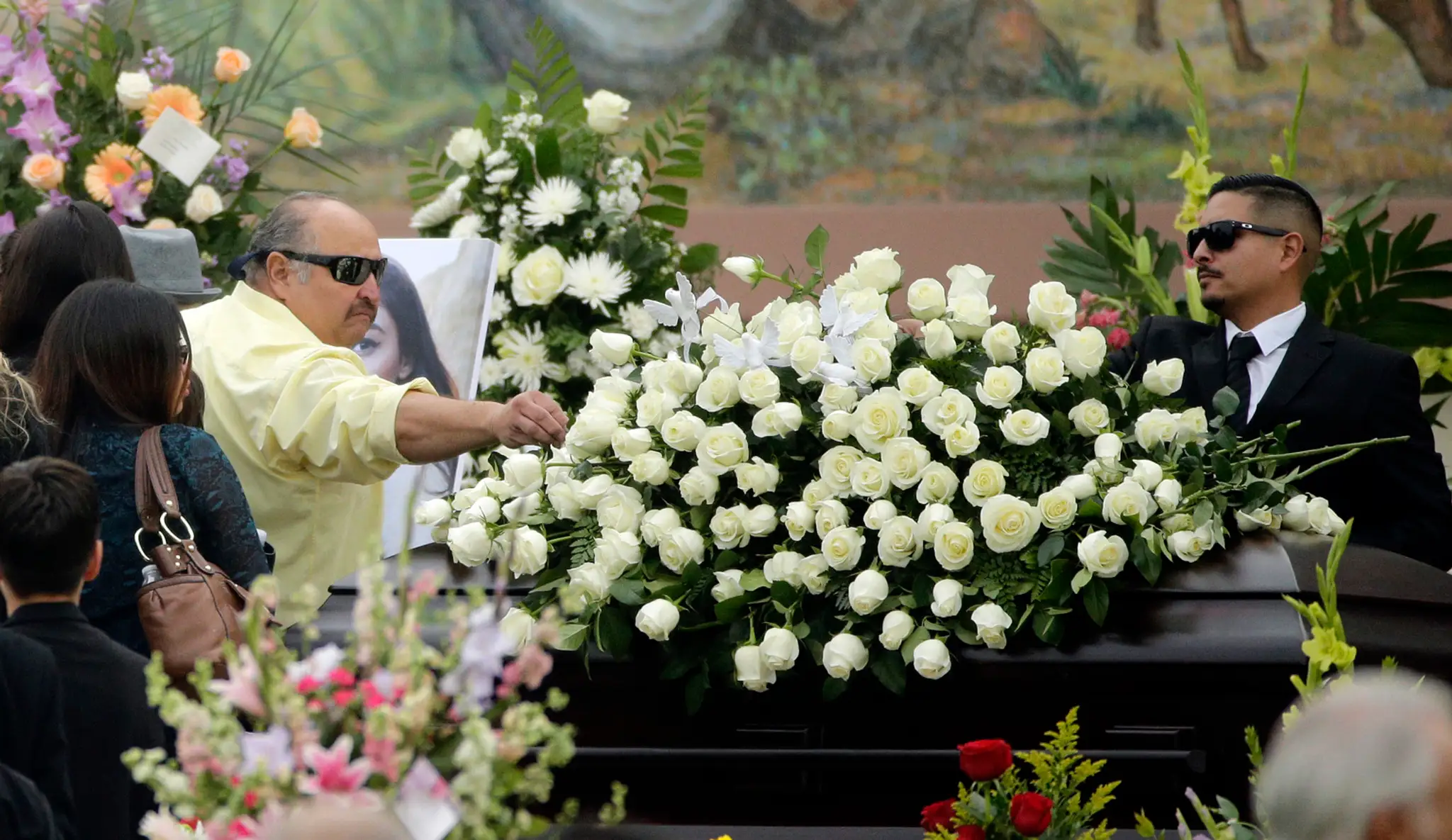 Pohreb Yvette Velasco, ktorá zomrela pri útoku v San Bernardine.