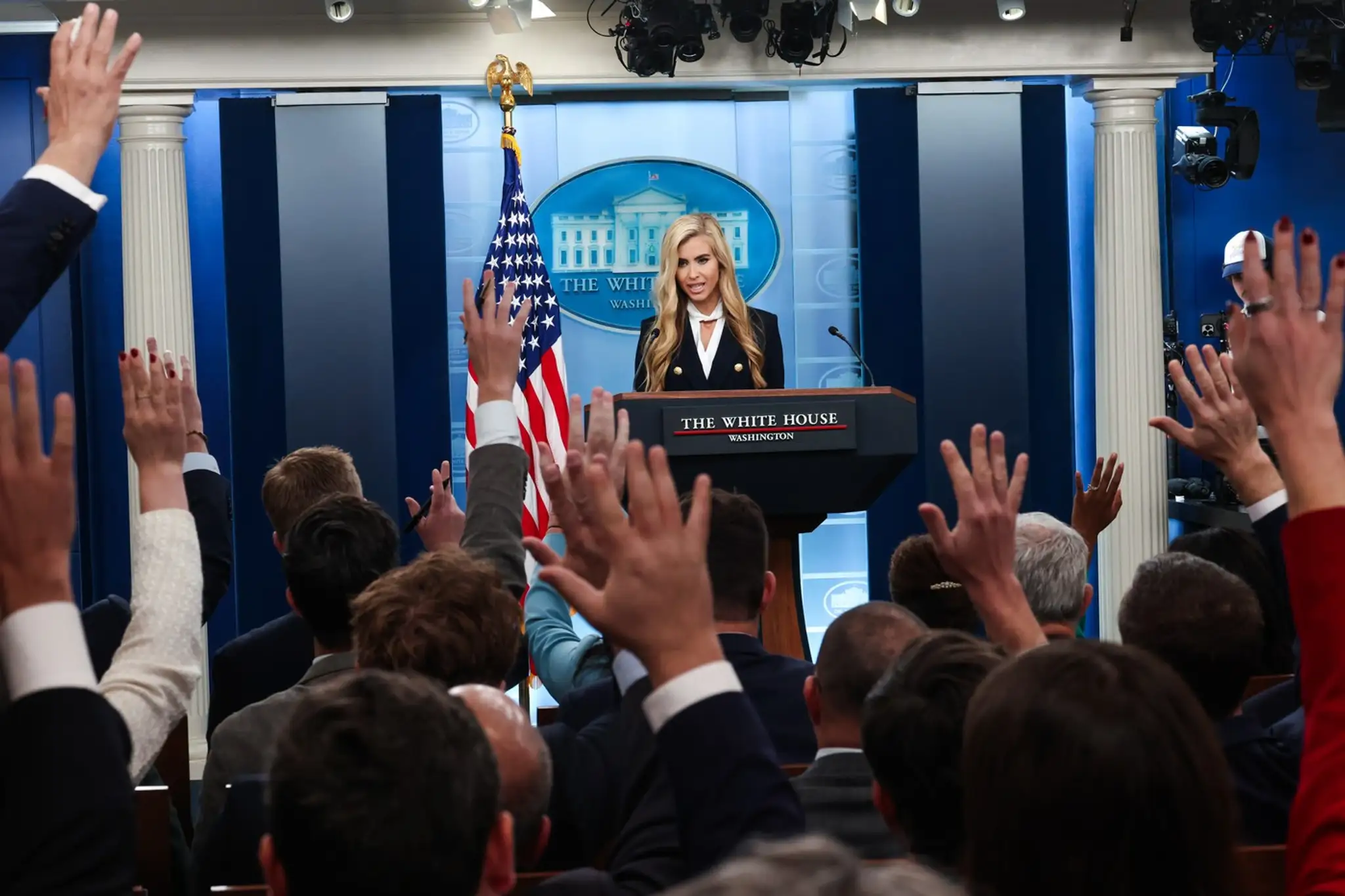 Nová hovorkyňa Bieleho domu Katie Zacharia.