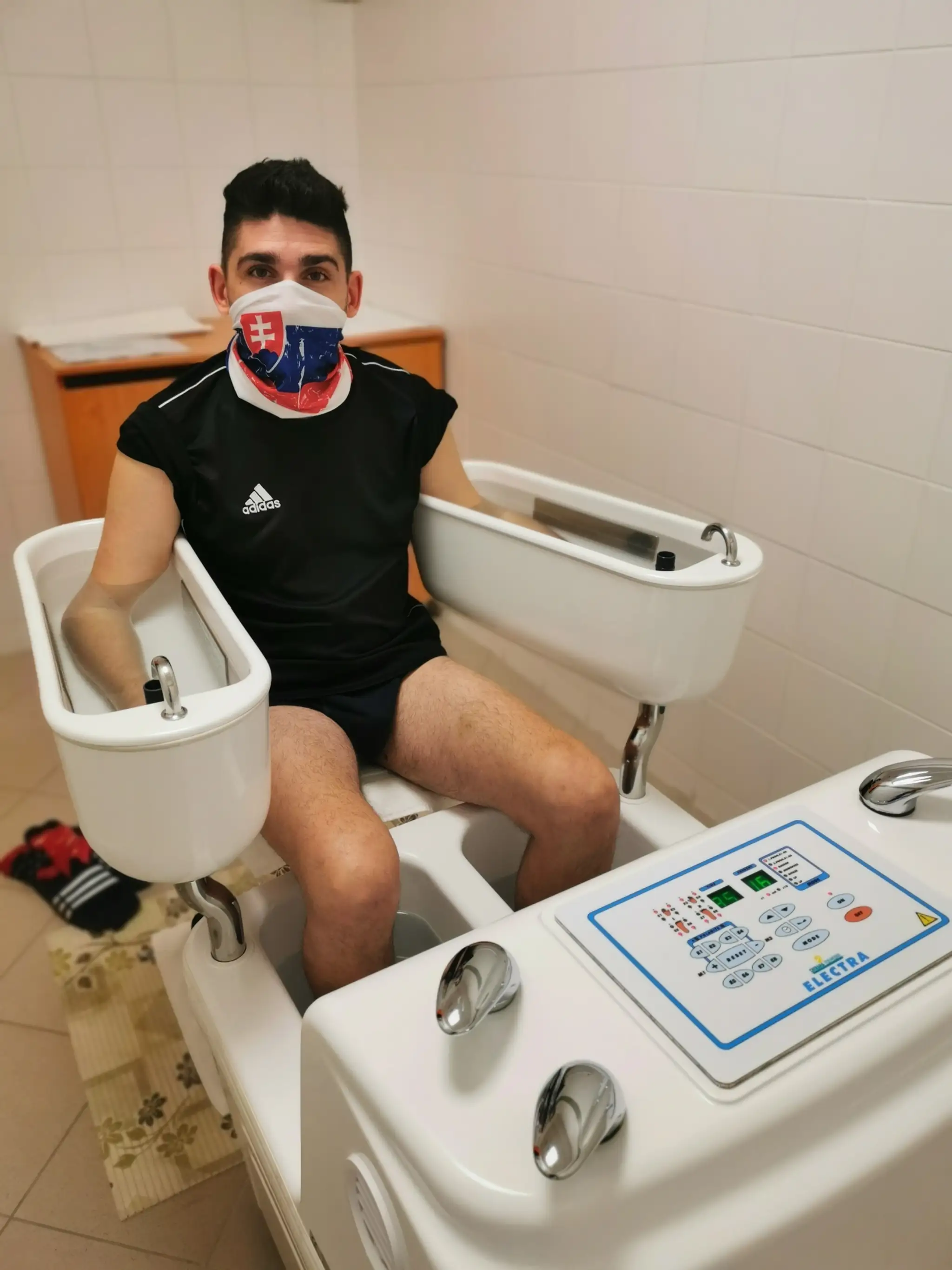 Michal Nociar v kúpeľoch.