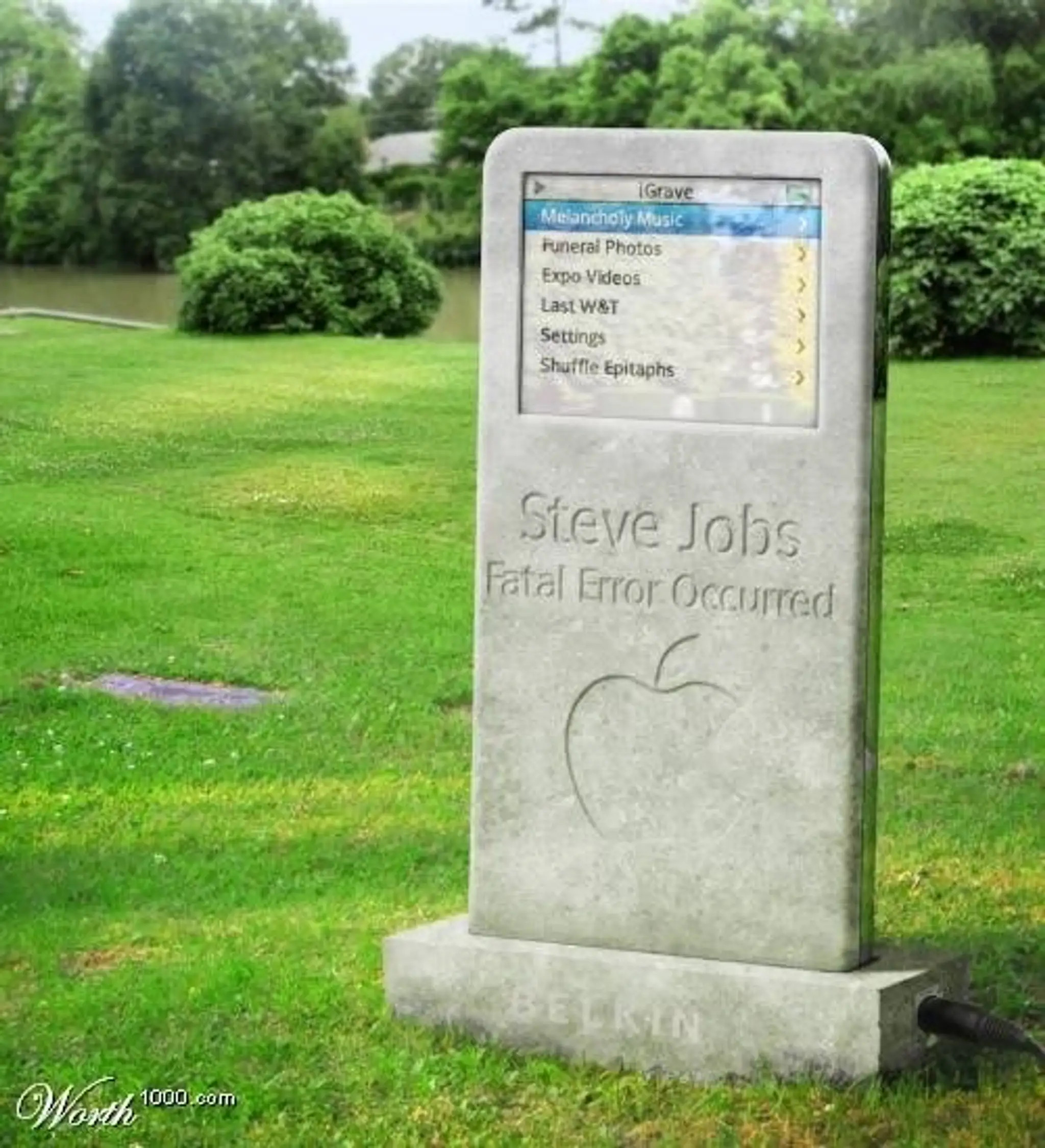 Originálny pomník Steva Jobsa