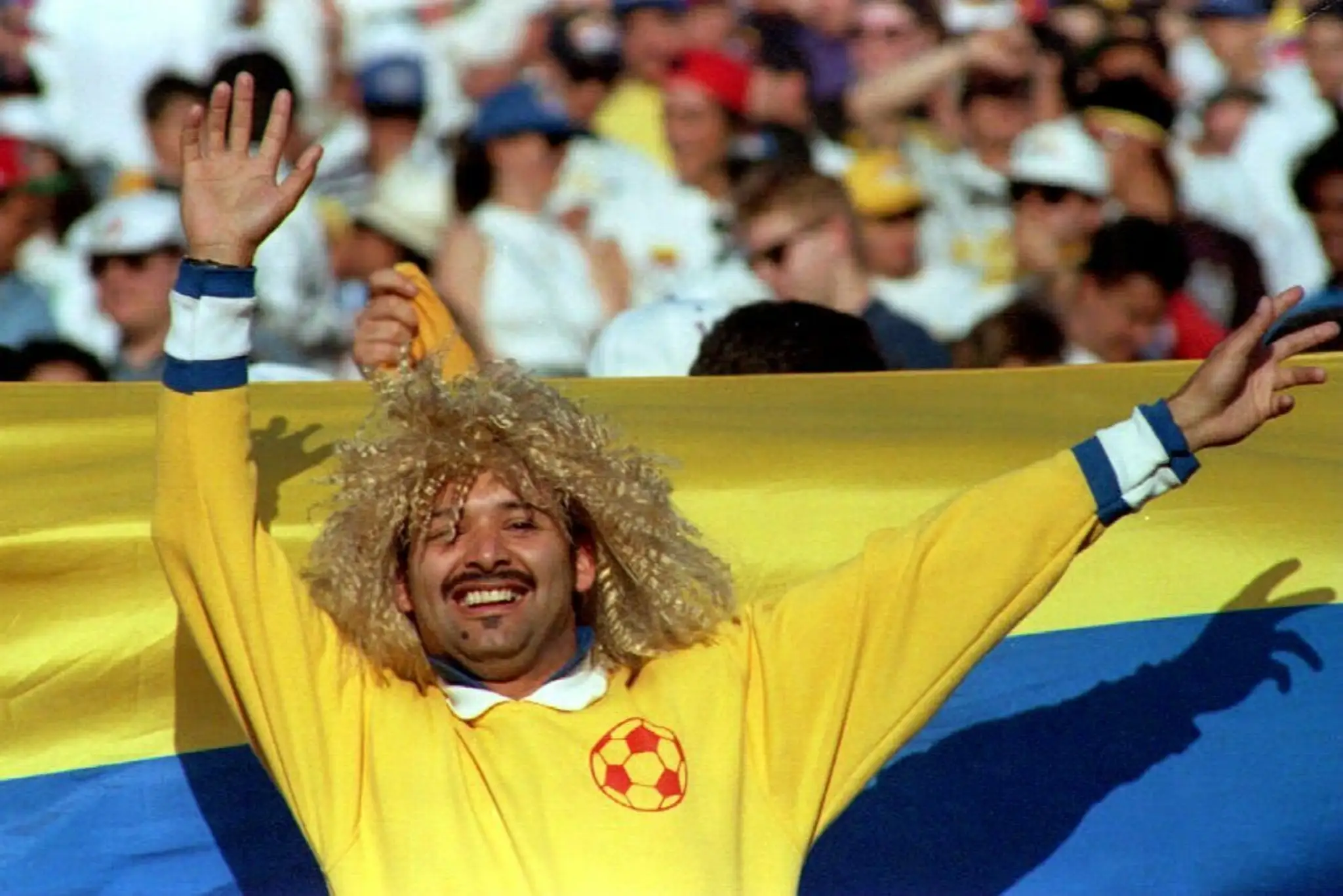 Kolumbijčan Carlos Valderrama počas MS 1994.