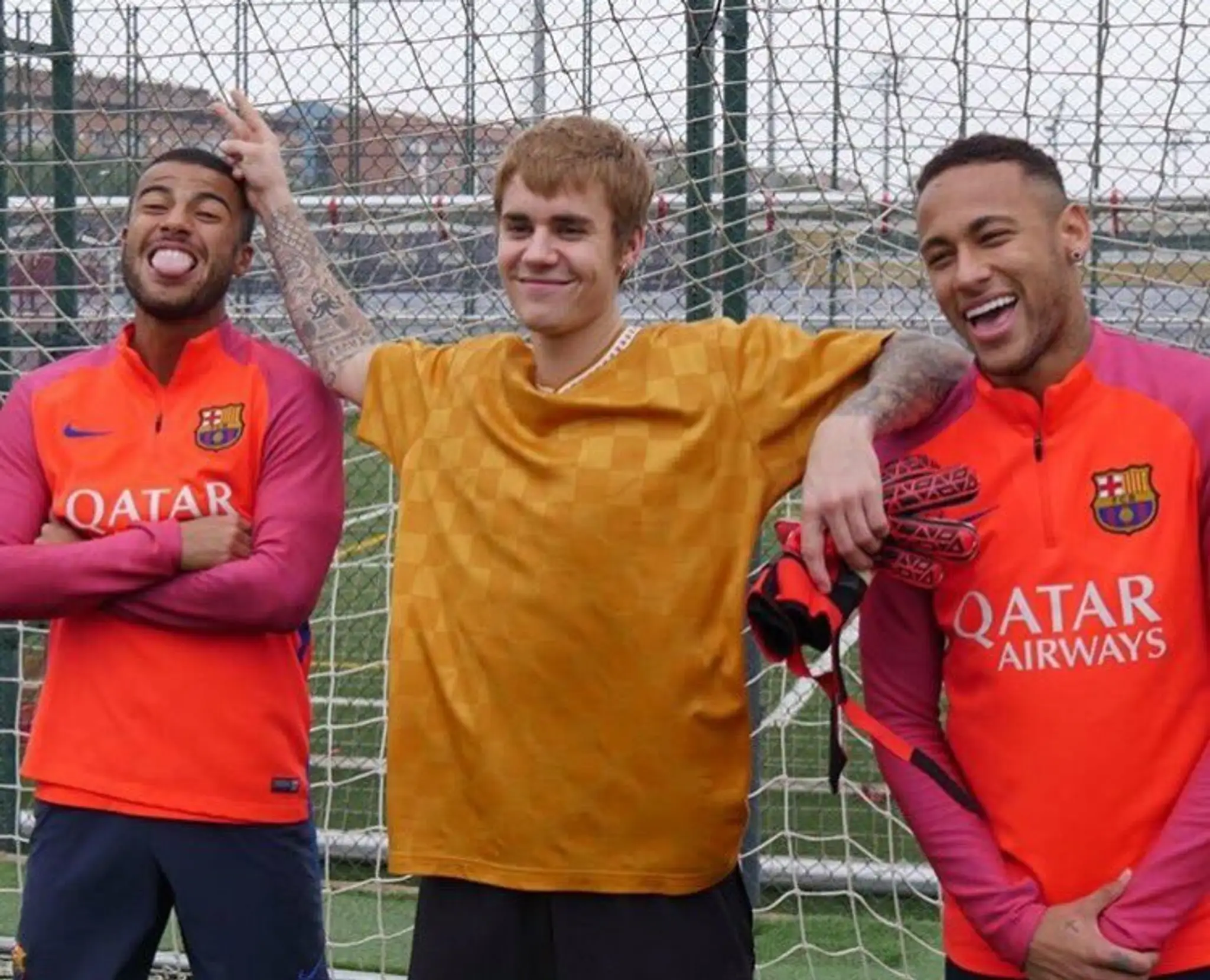 Rafinha Alcantara, Justin Bieber a Neymar.