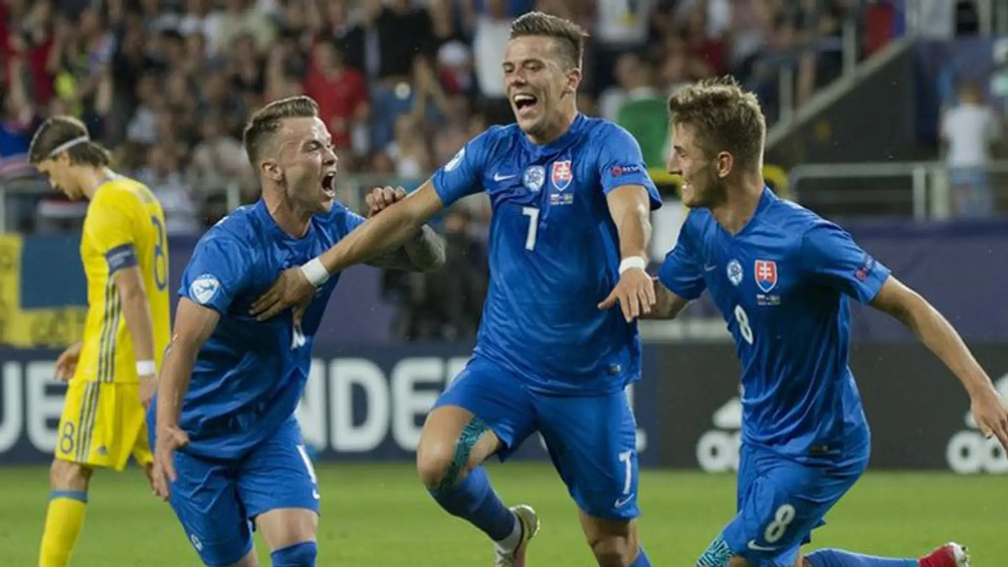 Gólová radosť Slovákov v zápase ME 21 proti Švédsku