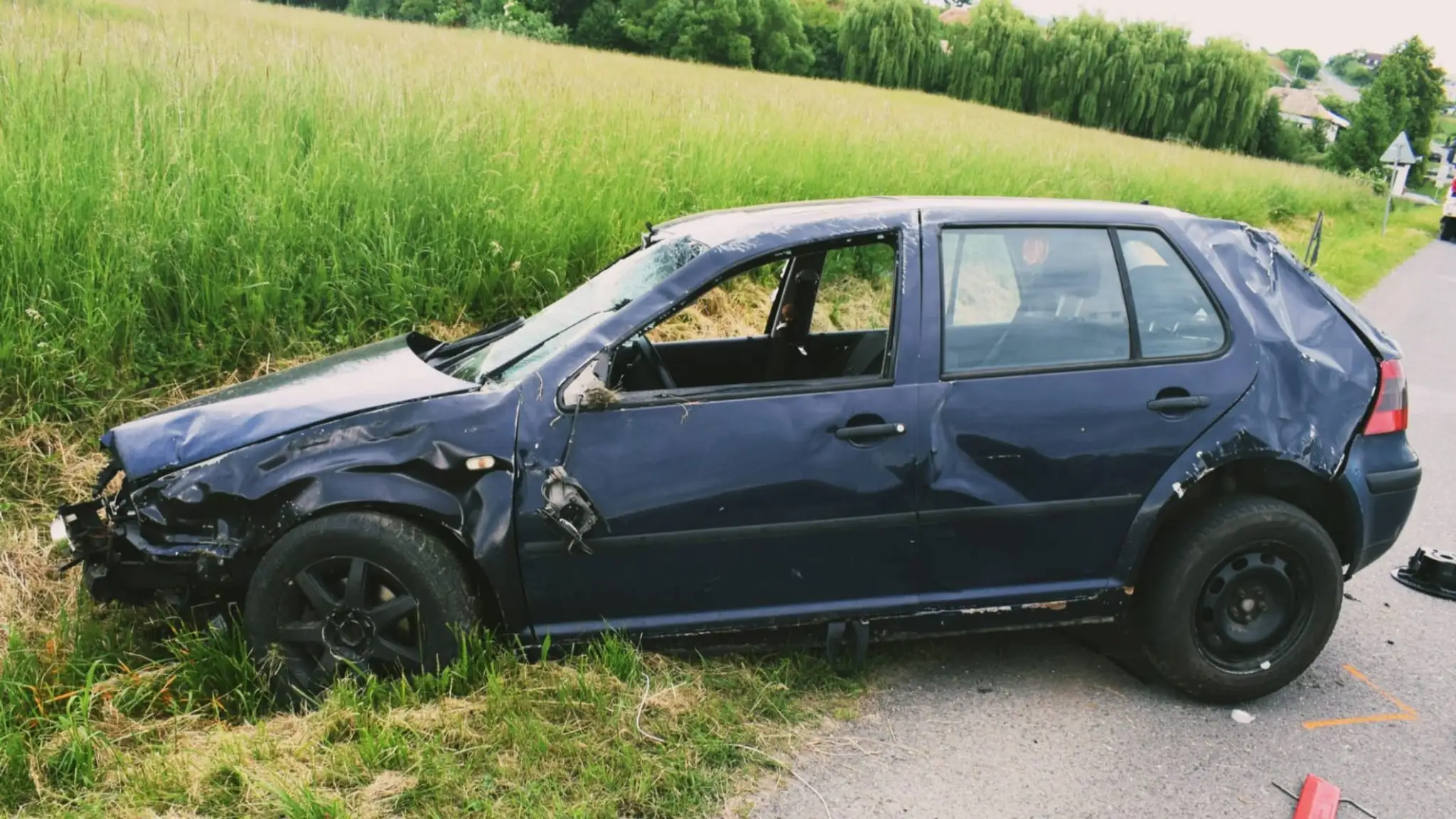 Auto po nehode
