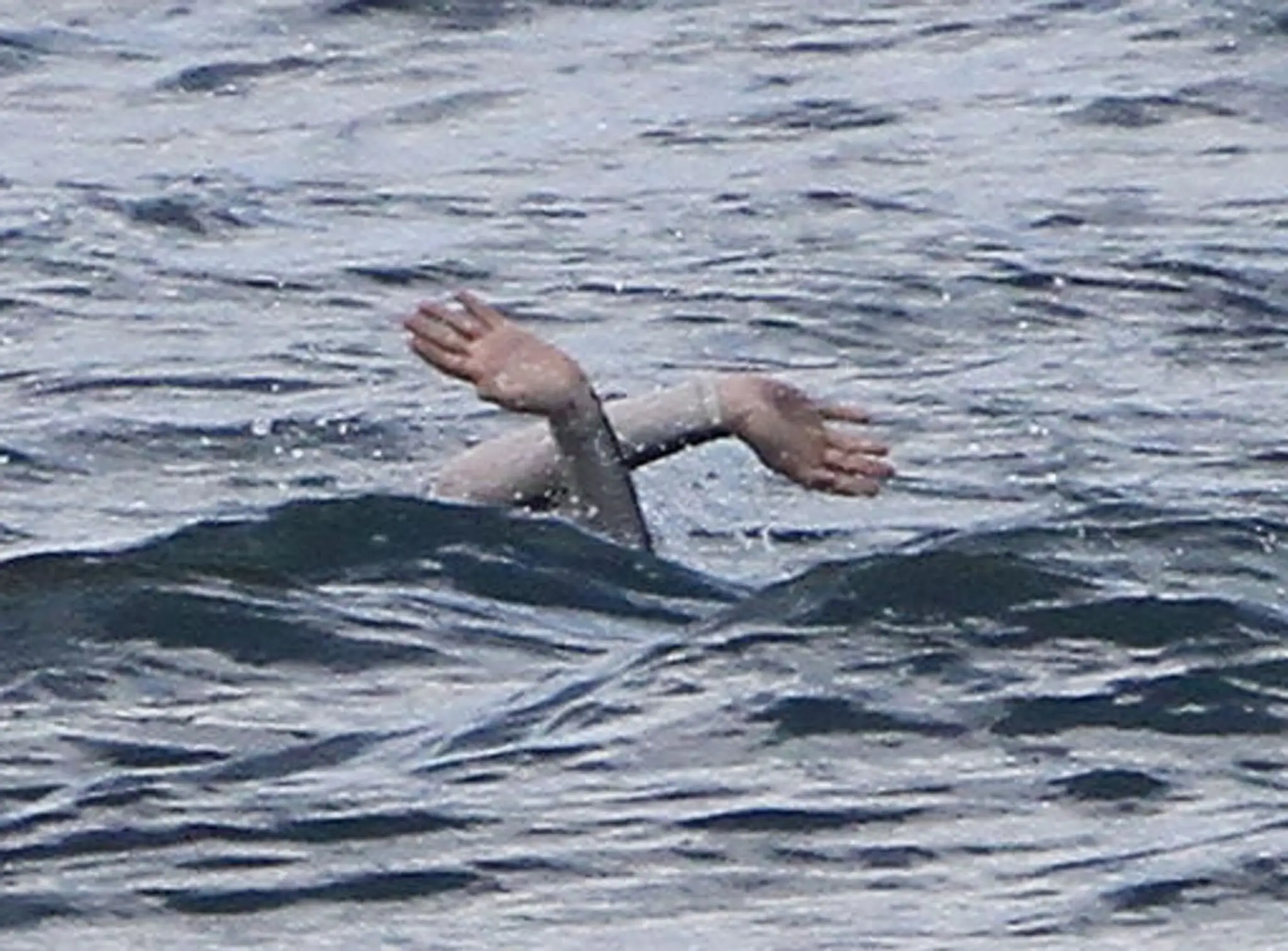 Na pomoc jej pribehol surfer. 