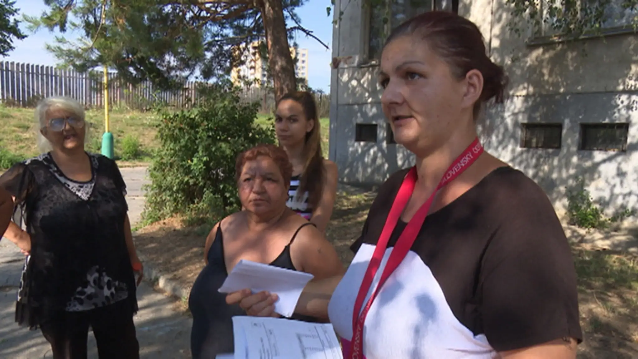 Obyvateľky domu v Lučenci na sídlisku Rúbanisko 2.