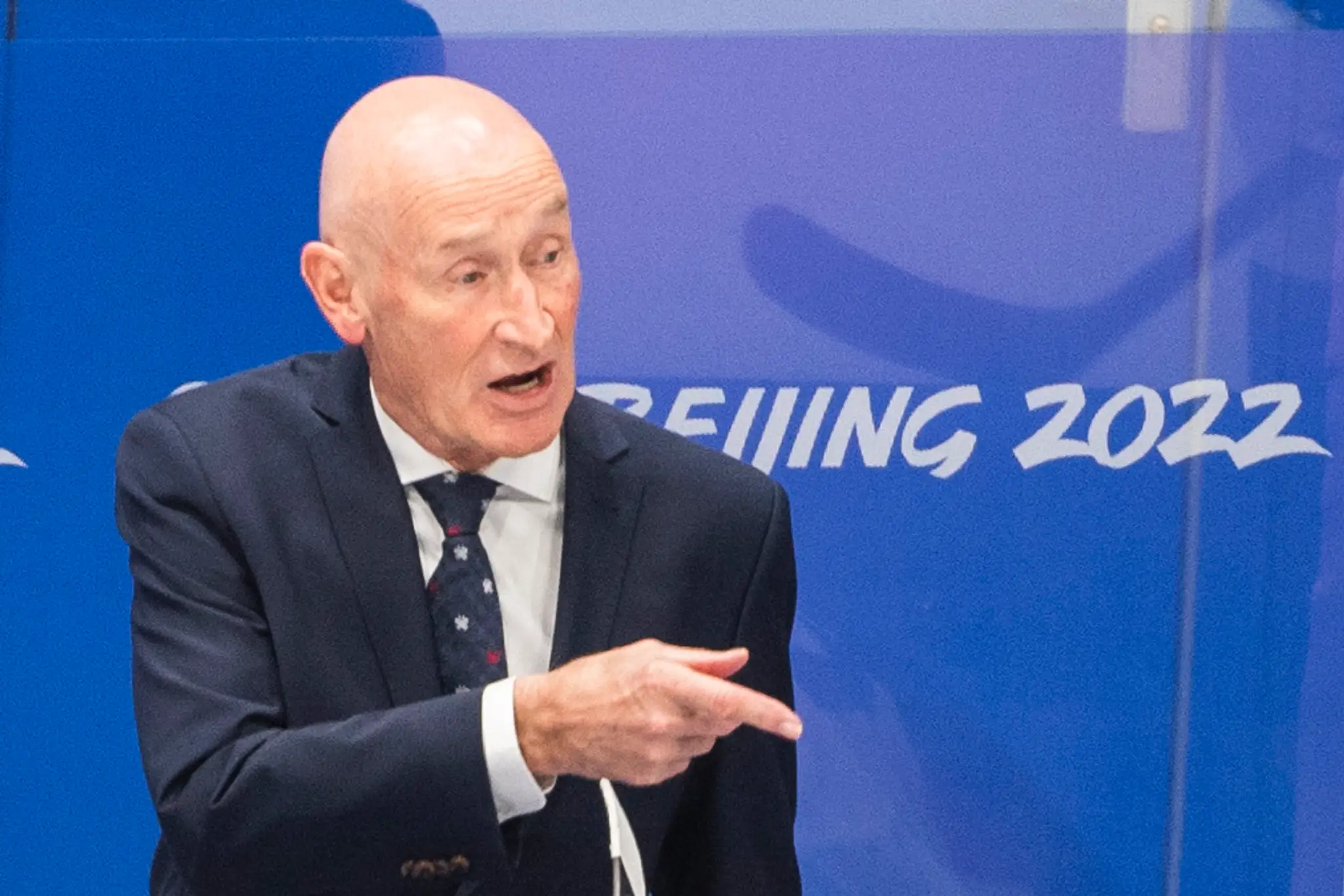 Tréner slovenskej reprezentácie Craig Ramsay.